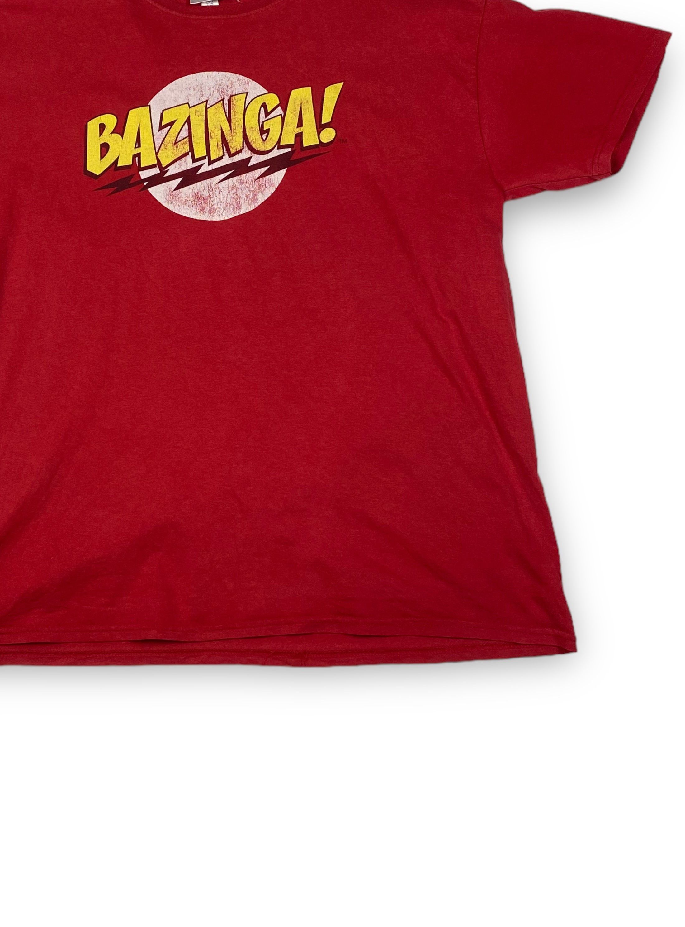 Vintage Vintage BIG BANG THEORY Bazinga Sheldon Red T-Shirt M730 Size US XL / EU 56 / 4 - 2 Thumbnail