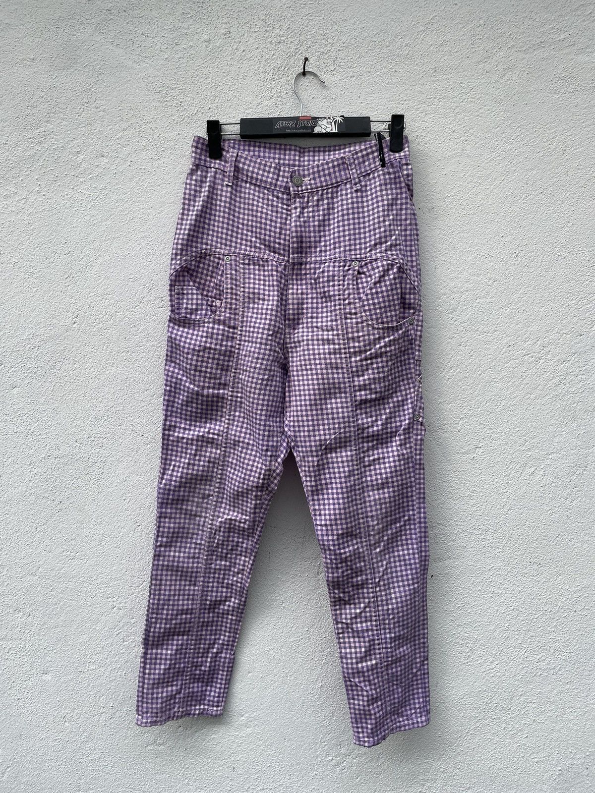 Issey Miyake × mercibeaucoup Mercibeaucoup Drop Crotch Checked Pants Size 26" / US 2 / IT 38 - 1 Thumbnail