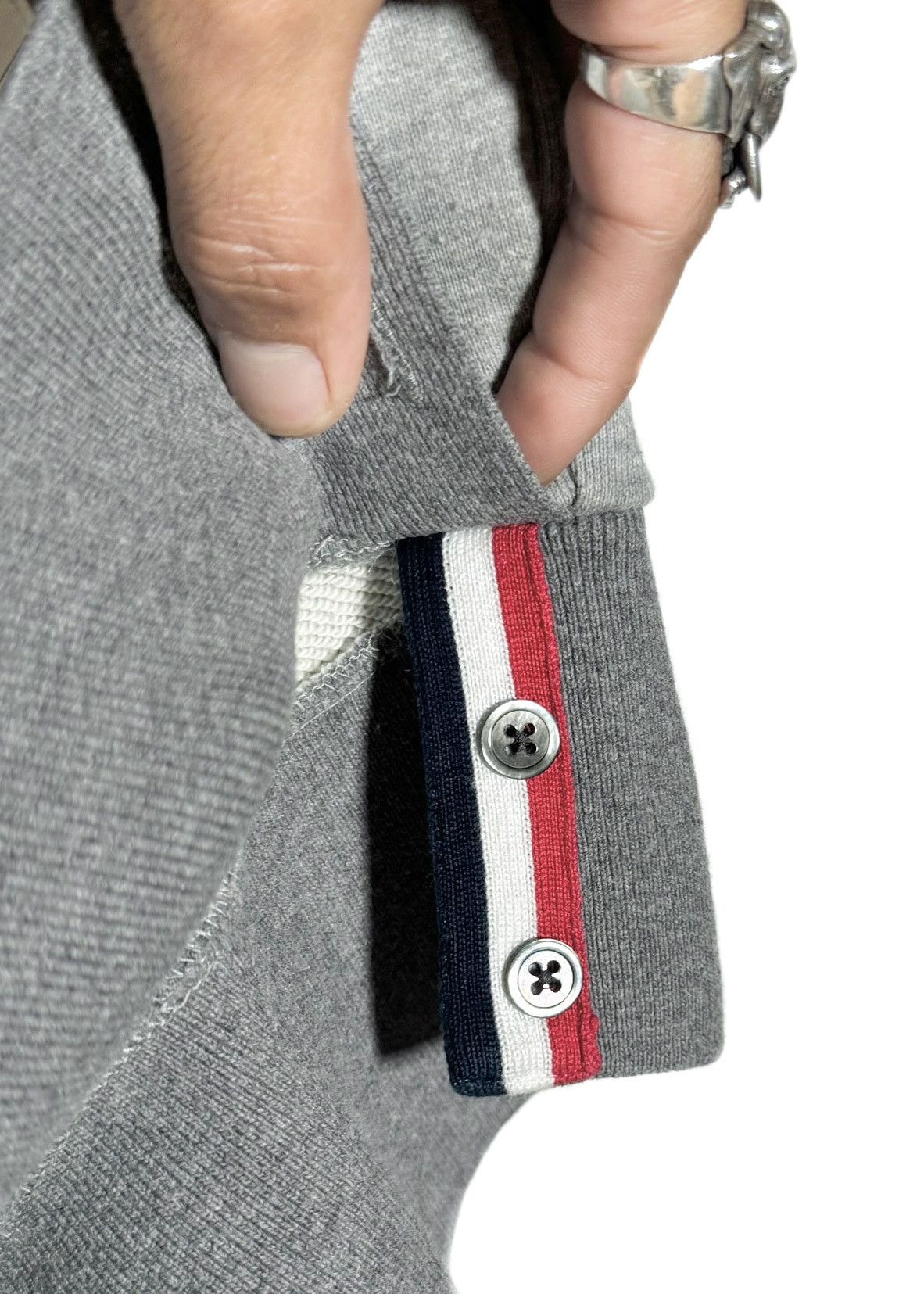 Thom Browne Thom Browne Grey Colourblock 4-bar Sweatshirt Size XS / US 0-2 / IT 36-38 - 8 Thumbnail