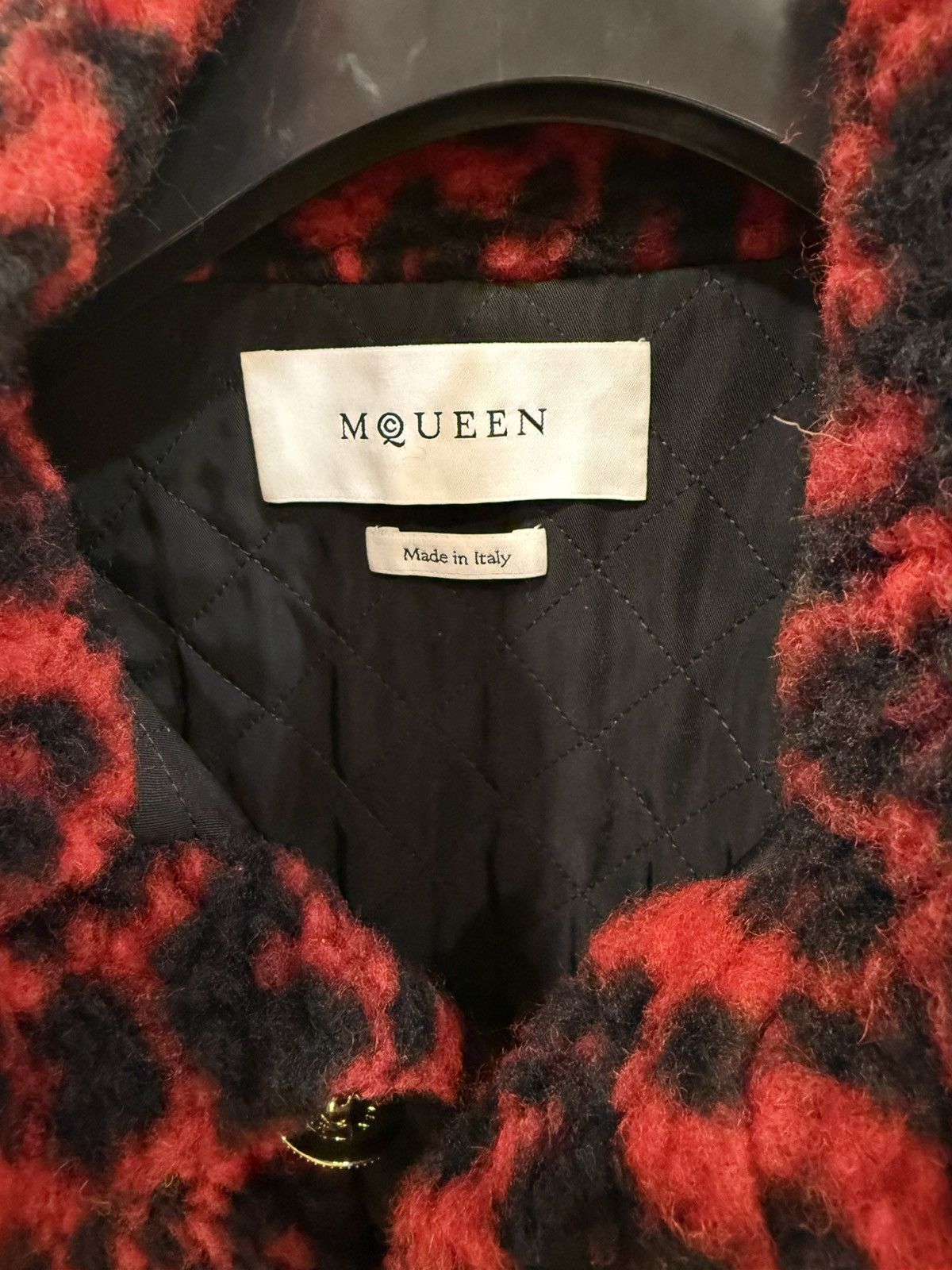 Alexander McQueen Leopard print fleece sweatshirt size M Size US M / EU 48-50 / 2 - 22 Thumbnail