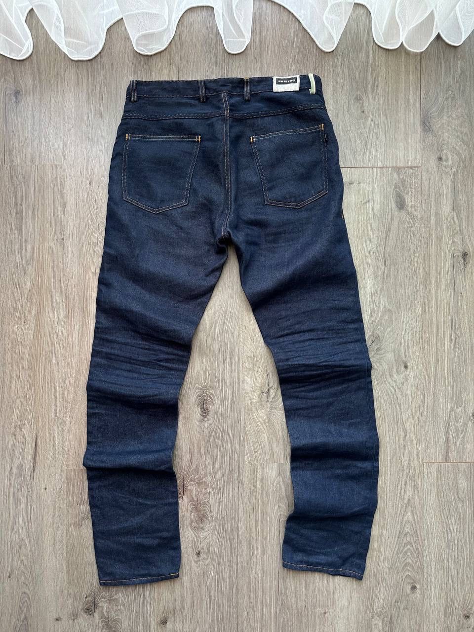 Freitag × Vintage Vintage Freitag E 500 Male Denim Blue Linen Pants Size US 31 - 14 Thumbnail
