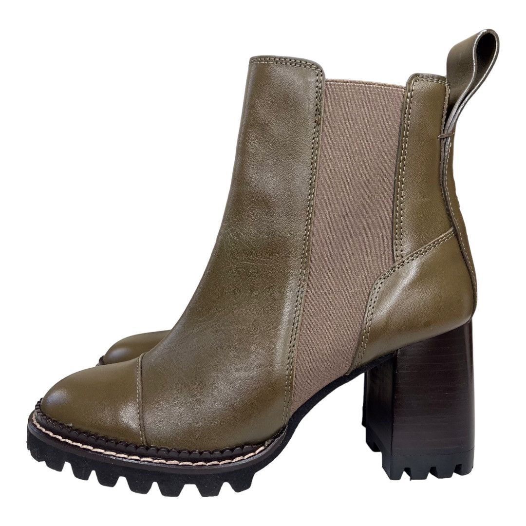 See by Chloe See by Chloe Mallory Lug Sole Leather Chelsea Boots Size US 8 / IT 38 - 4 Thumbnail