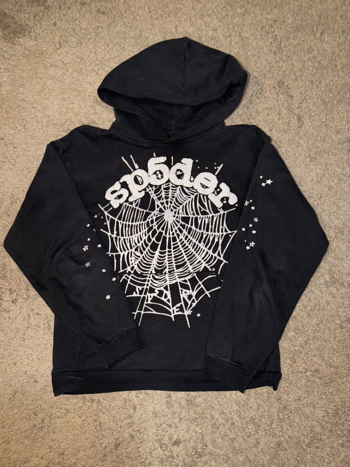 Sp5der Sp5der OG Web Hoodie ‘Black’ Size US M / EU 48-50 / 2 - 1 Thumbnail