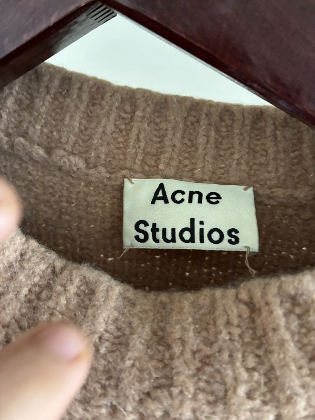 Acne Studios Beige Kael cahmere mix knit M Size US M / EU 48-50 / 2 - 2 Thumbnail