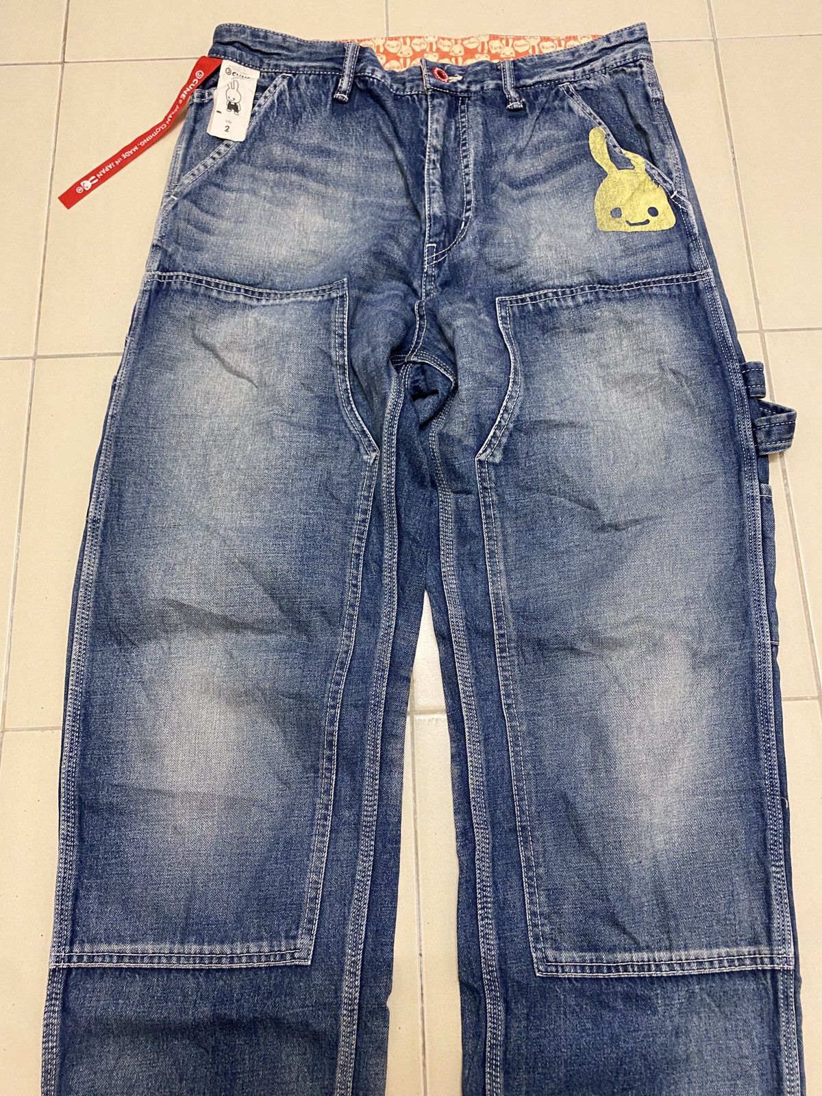 Japanese Brand CUNE Japan Double Knee Carpenter Jeans Size US 31 - 3 Thumbnail