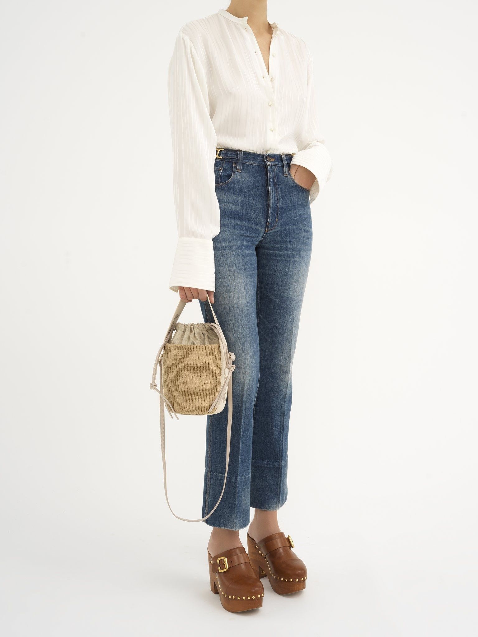 Chloe oc11z0525 Size: OS / Small Woody Bucket Bag in Beige Size ONE SIZE - 7 Thumbnail
