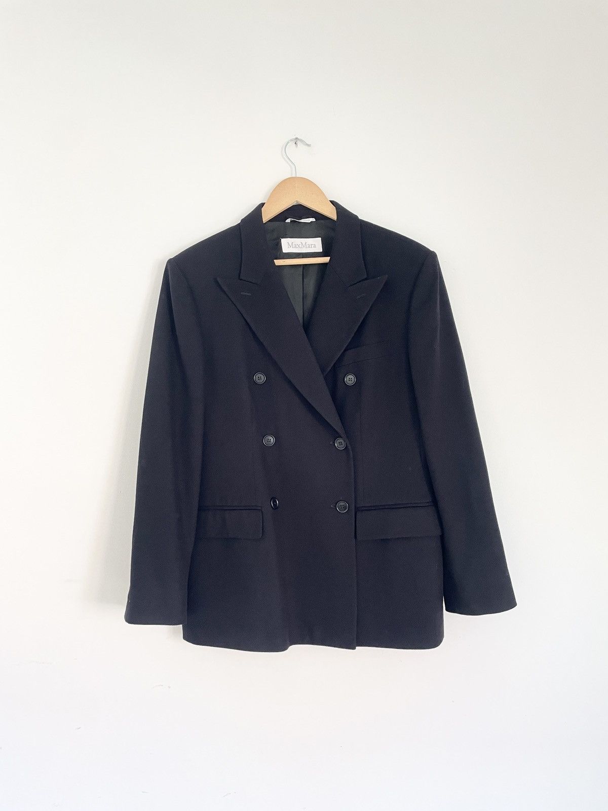 Max Mara Max Mara Double Breasted Wool Blazer RRP €1000+ Size L / US 10 / IT 46 - 7 Thumbnail