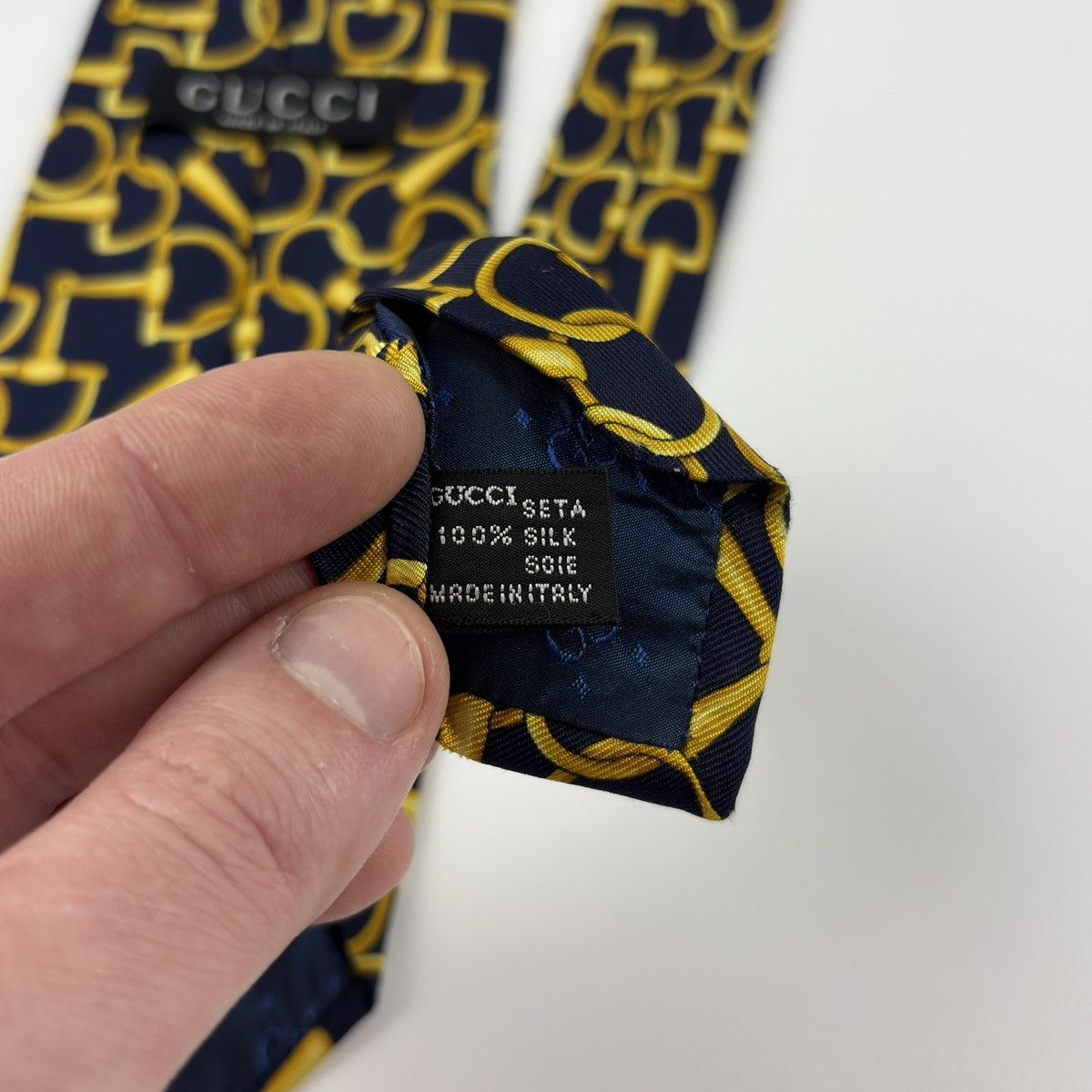 Gucci Gucci Vintage Silk Tie rare nice design Made in Italy Size ONE SIZE - 9 Thumbnail