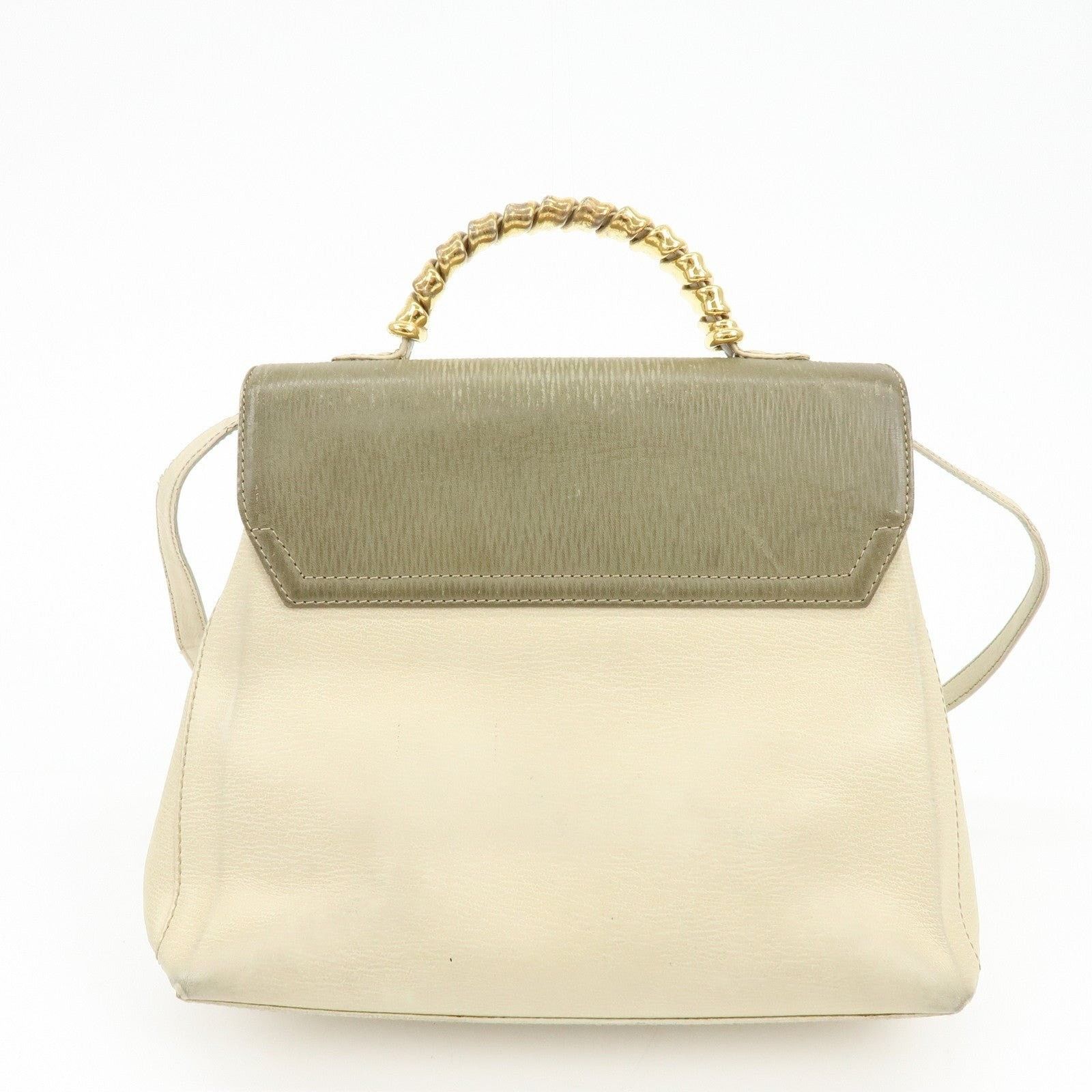 Loewe Loewe Velazquez Calfskin Handbag Beige Size ONE SIZE - 2 Thumbnail