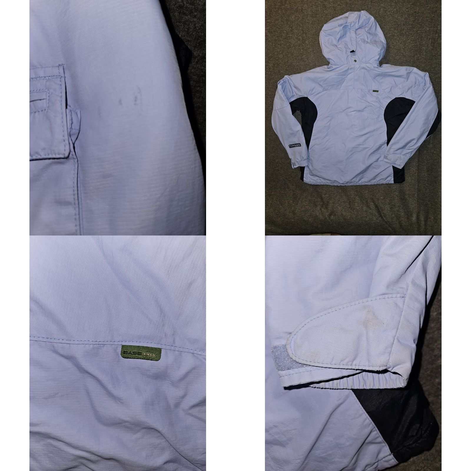 Vintage Columbia Convert Jacket Womens XL Blue Board Nylon Full Zip Hooded Wool? Size XL / US 12-14 / IT 48-50 - 9 Thumbnail