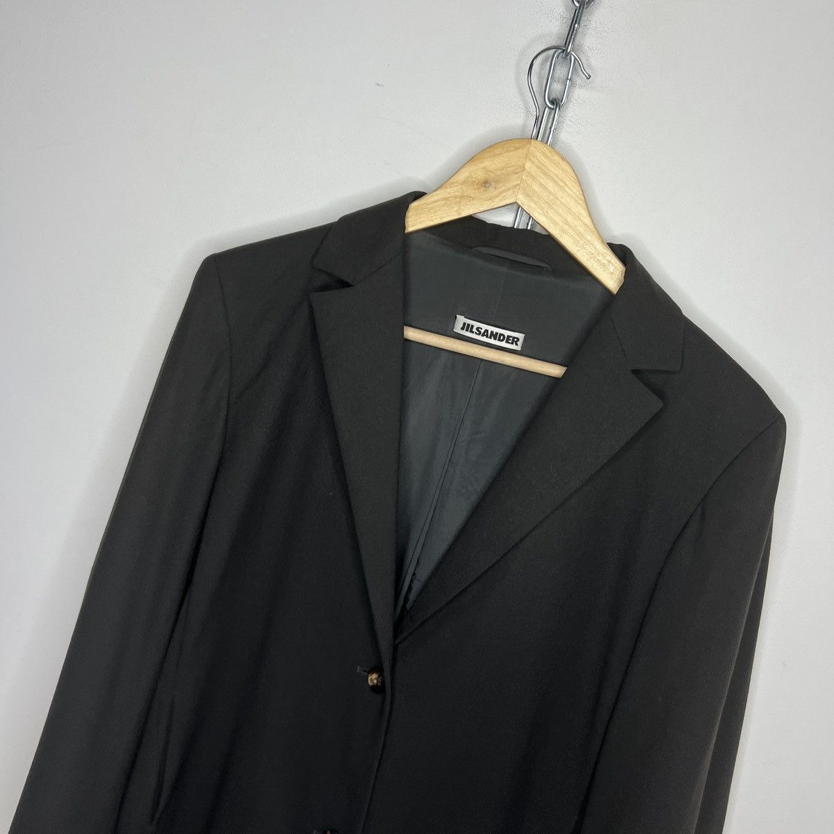 Jil Sander JIL Sander vintage blazer wool jacket graphite Size M / US 6-8 / IT 42-44 - 4 Thumbnail
