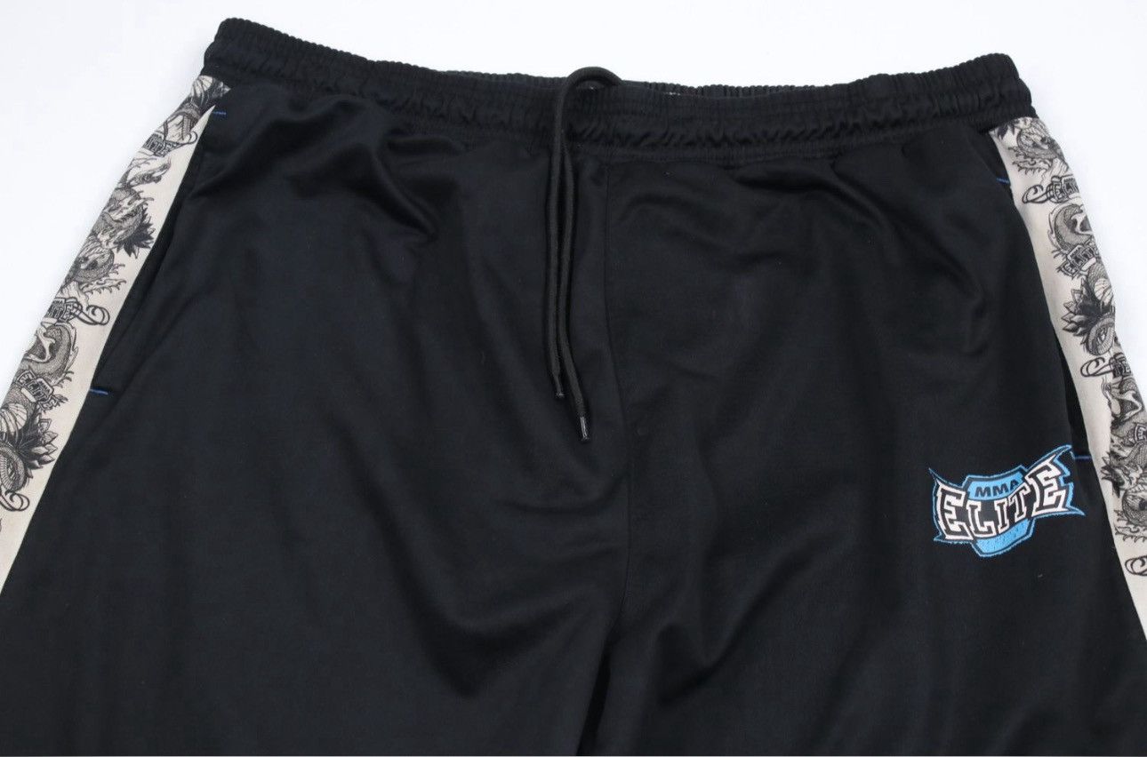 Vintage Vintage MMA Elite Spell Out Dragon Wide Leg Sweatpants Black Size US 38 / EU 54 - 2 Thumbnail