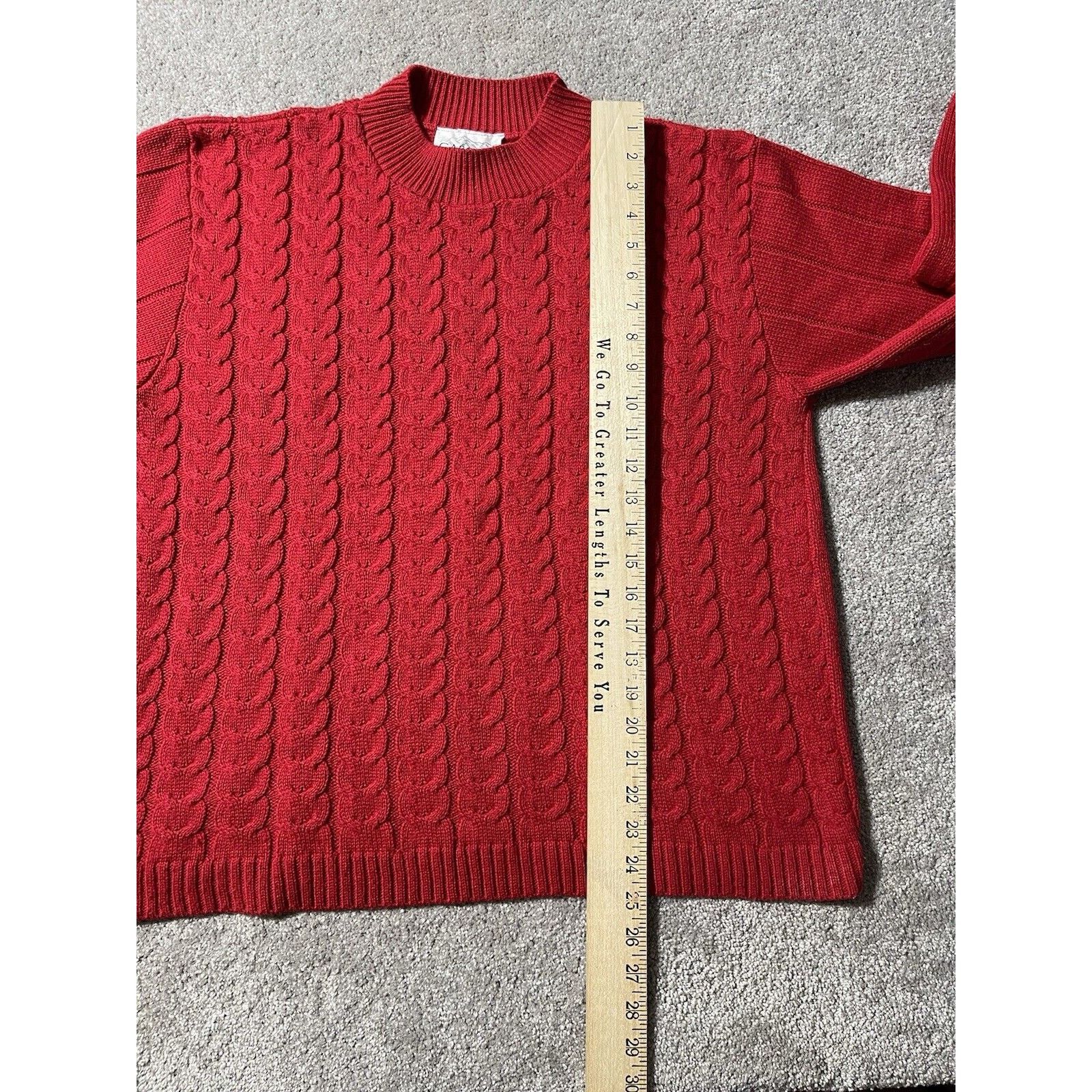 Other Vintage Cable Knit Sweater Women L Christmas Holiday Classic Size L / US 10 / IT 46 - 4 Thumbnail