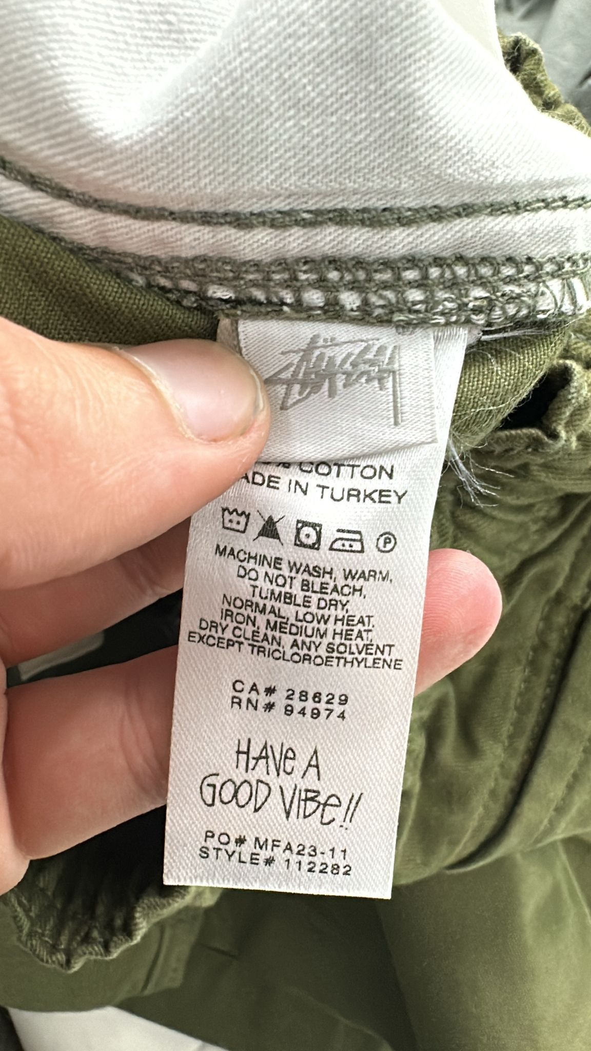 Stussy × Vintage Stüssy Beach Short Olive Size Medium Size US 32 / EU 48 - 6 Thumbnail