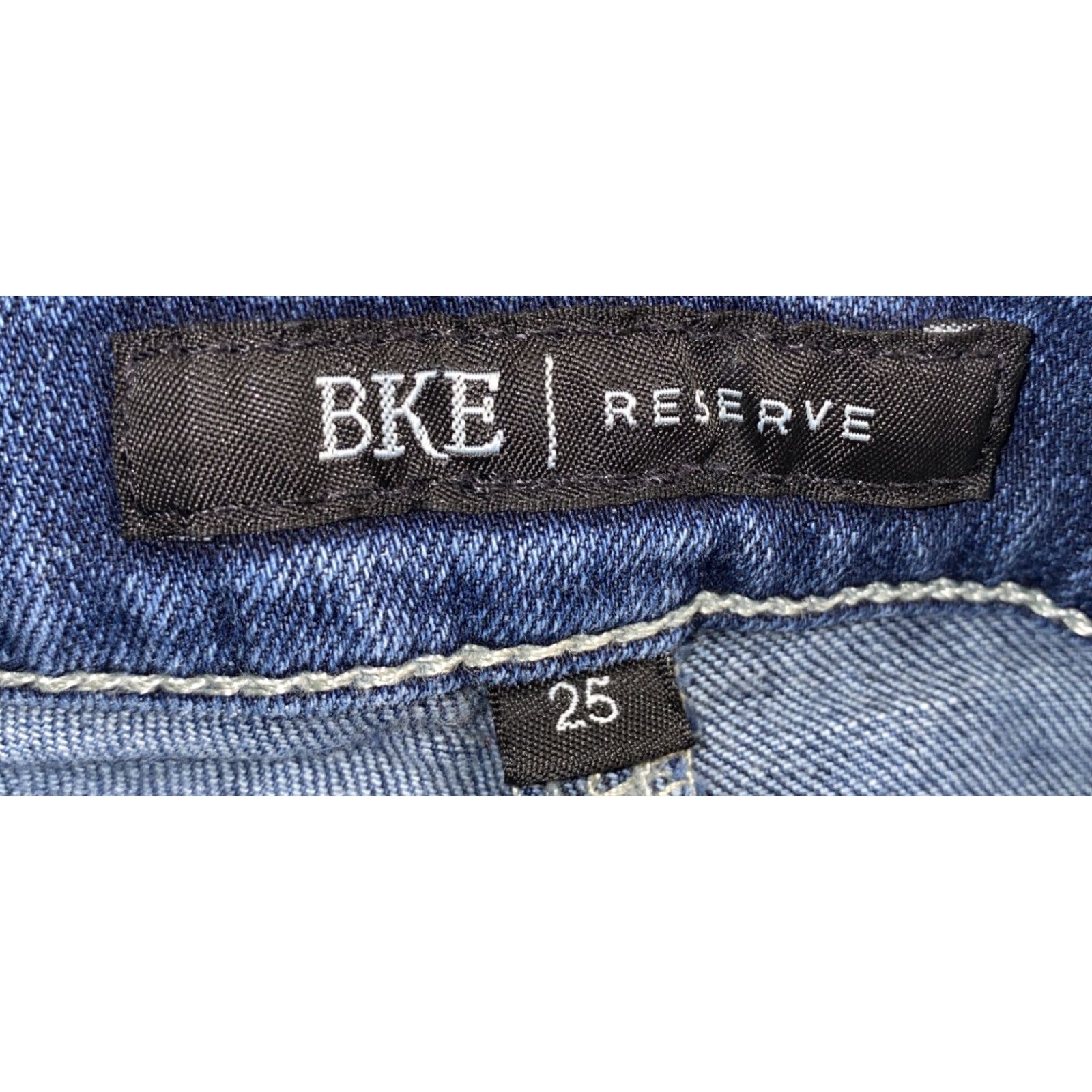 BKE BKE RESERVE Jeans Addison Zip Fly Womens Blue 25x26 Denim Cotton Regular 26 Inseam Women Jeans Size 42" / US 20 - 6 Thumbnail