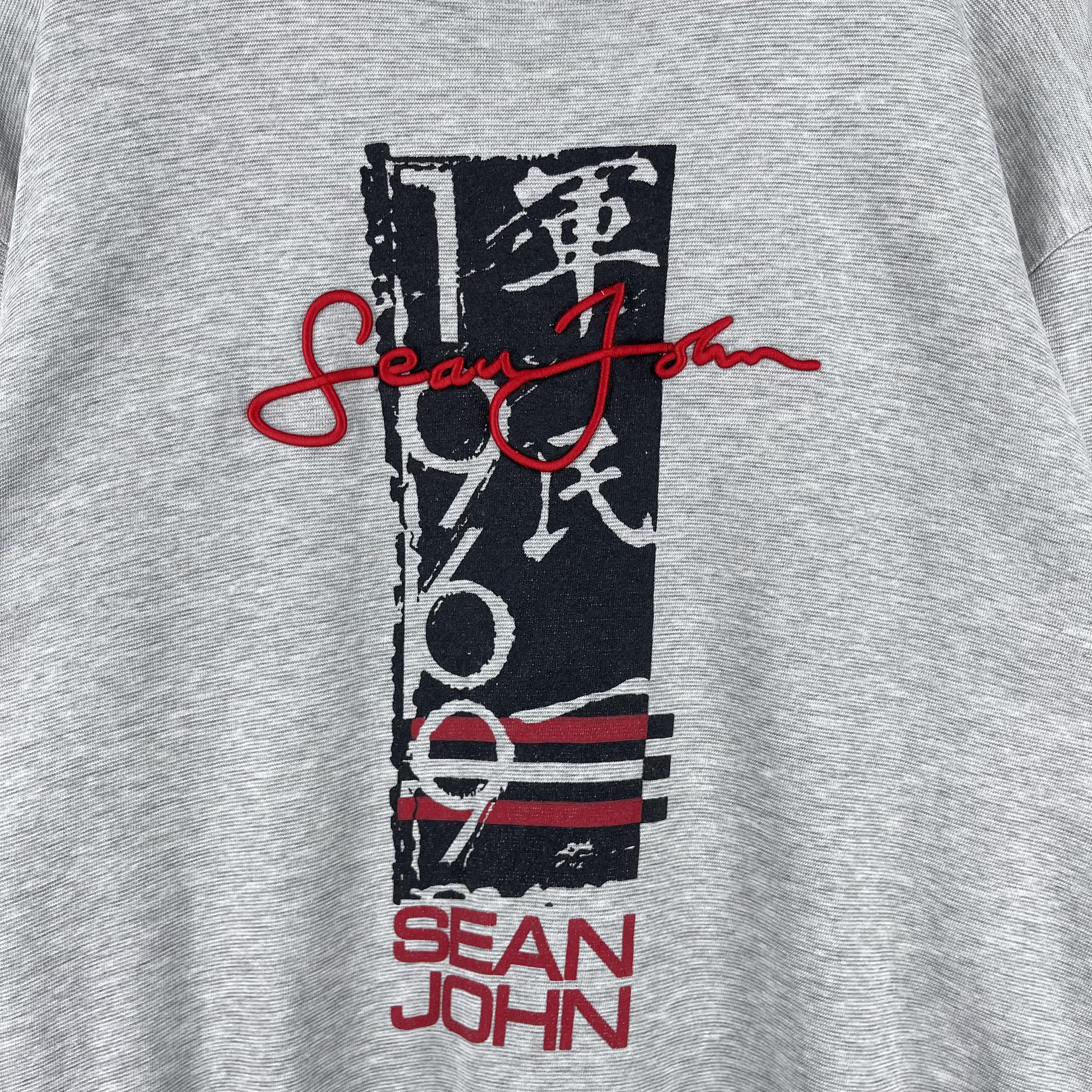 Sean John Vintage 1990s SEAN JOHN Hip Hop Spell Out Sweatshirt Size US L / EU 52-54 / 3 - 2 Thumbnail