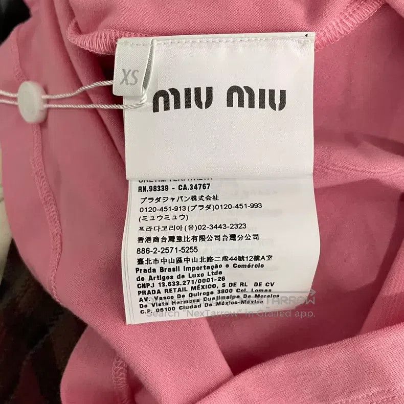 Miu Miu Miu Miu Size XS Cotton short sleeve Size XS / US 0-2 / IT 36-38 - 5 Thumbnail