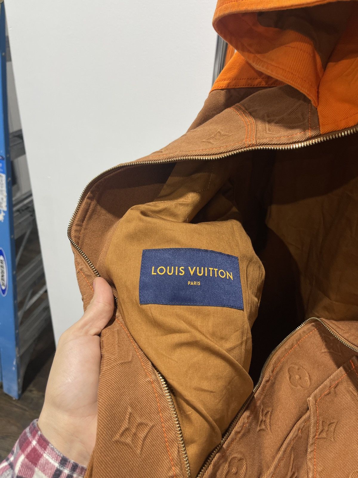 Louis Vuitton Louis Vuitton Orange Brown Carpenter Jacket Size US L / EU 52-54 / 3 - 14 Thumbnail
