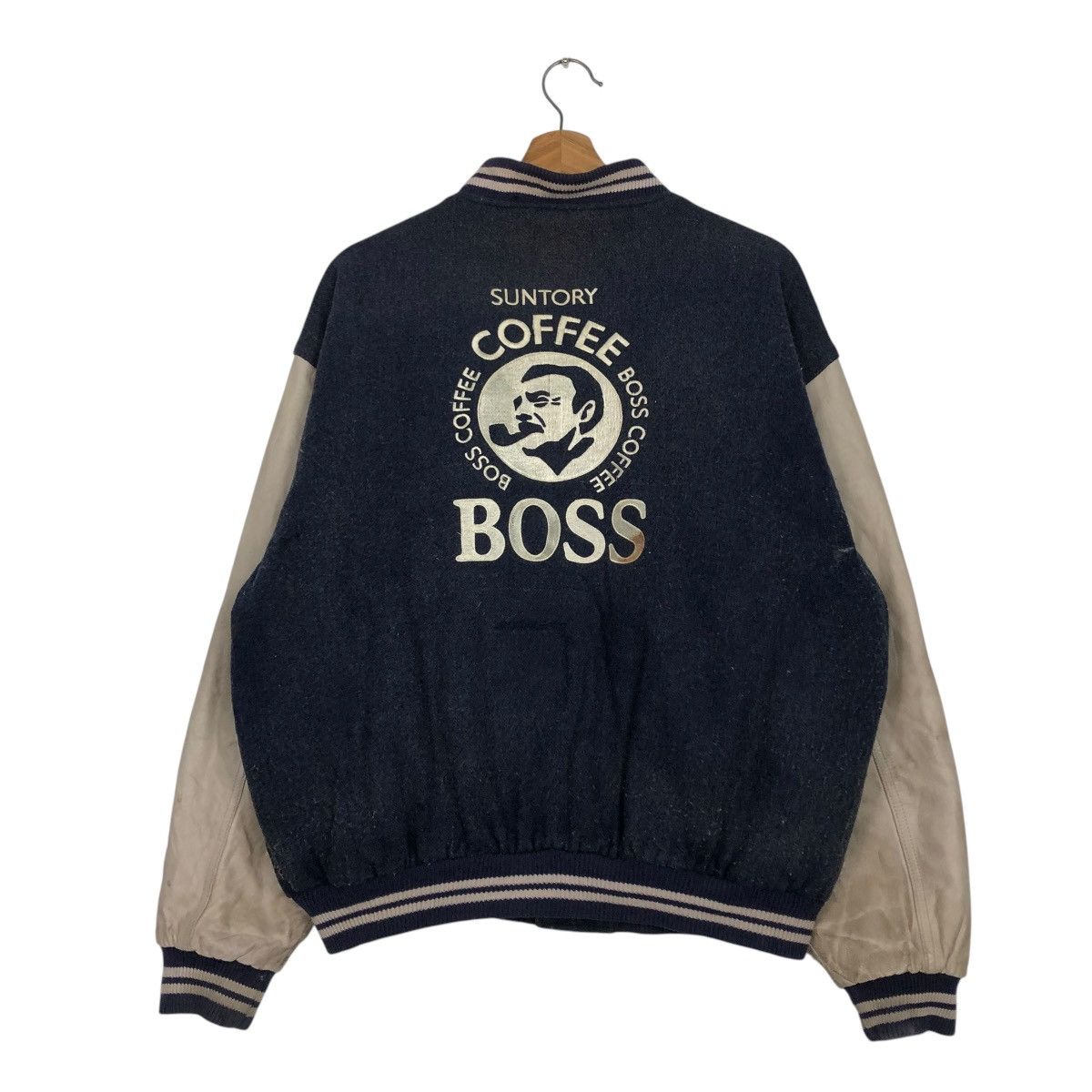 Japanese Brand 🔥VINTAGE BOMBER JACKET SUNTORY BOSS COFFEE BIG LOGO Size US M / EU 48-50 / 2 - 10 Thumbnail