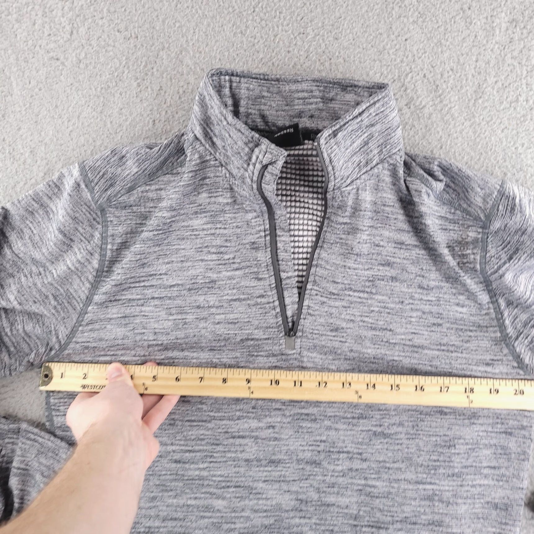 Reebok Reebok Sweater Mens M Gray Quarter Zip Thermal Running Size US M / EU 48-50 / 2 - 7 Thumbnail