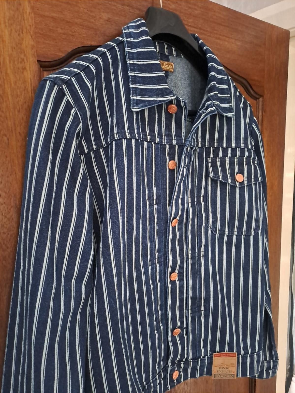 Other Dubbleware Navy Pinstripe Jacket Size M Nimes-SS22 Selvedge Size US M / EU 48-50 / 2 - 7 Thumbnail