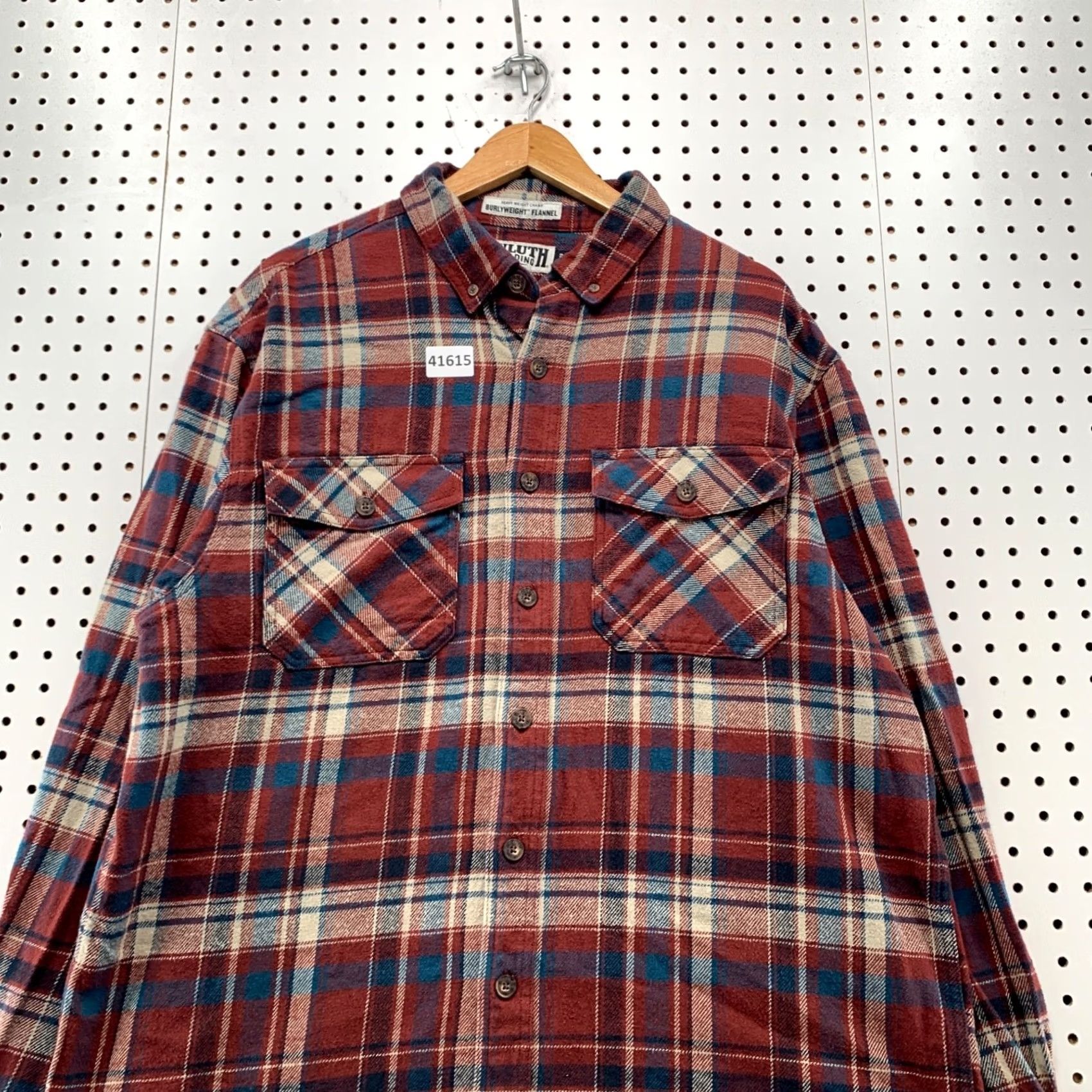 Vintage Duluth Shirt Mens LT Red Heavyweight Flannel Button Shacket Size US L / EU 52-54 / 3 - 4 Thumbnail