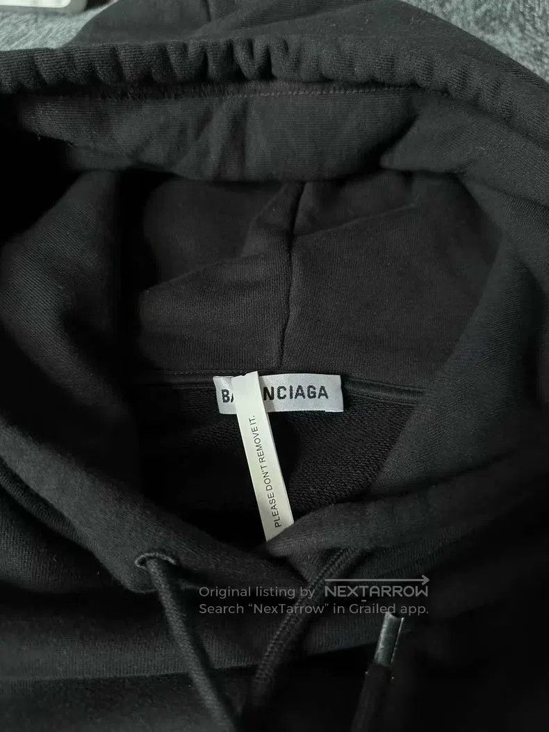 Balenciaga Balenciaga Black Crew Hoodie Size US XS / EU 42 / 0 - 3 Thumbnail