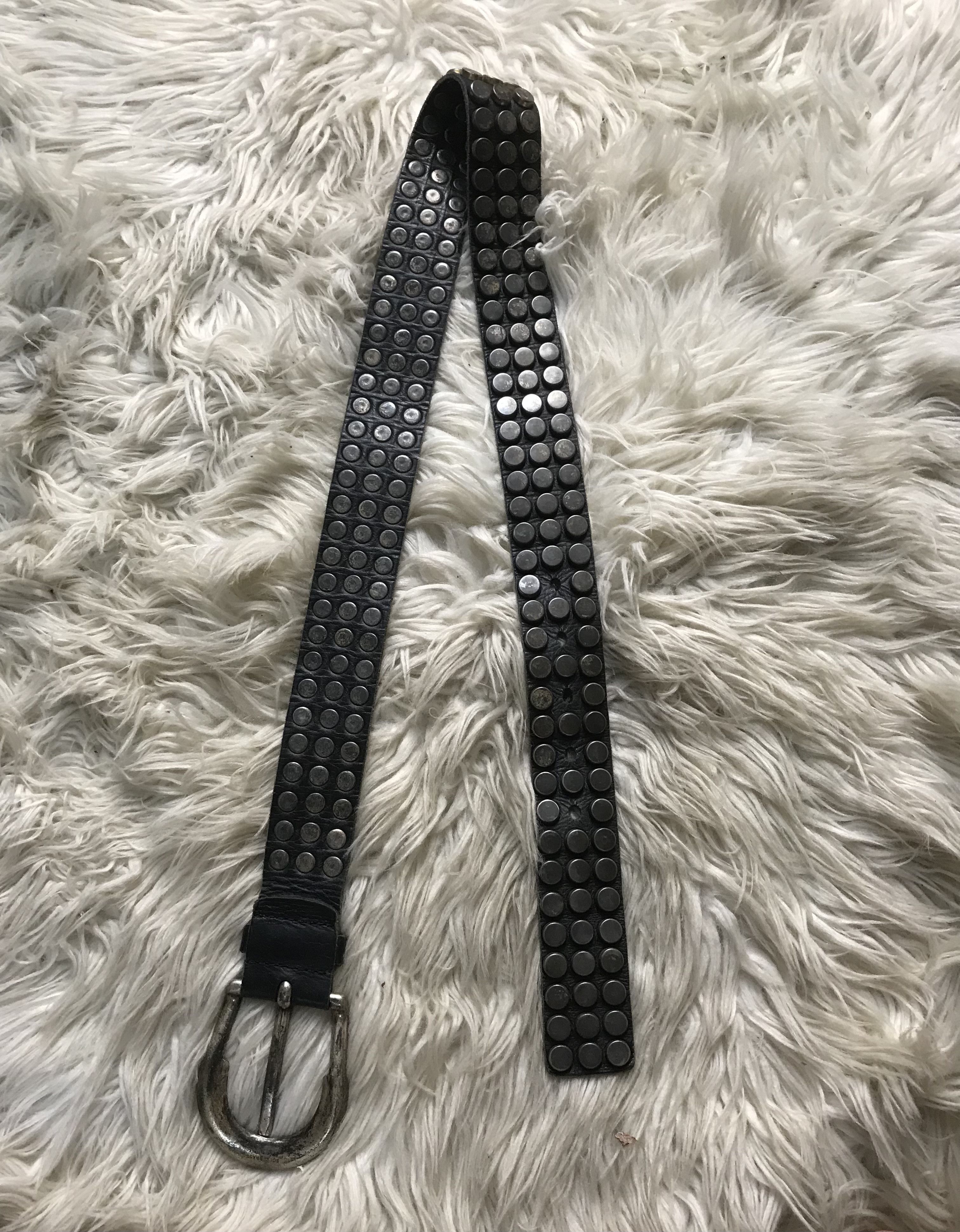Other Solid Brass Studded Black Belt Size ONE SIZE - 1 Thumbnail