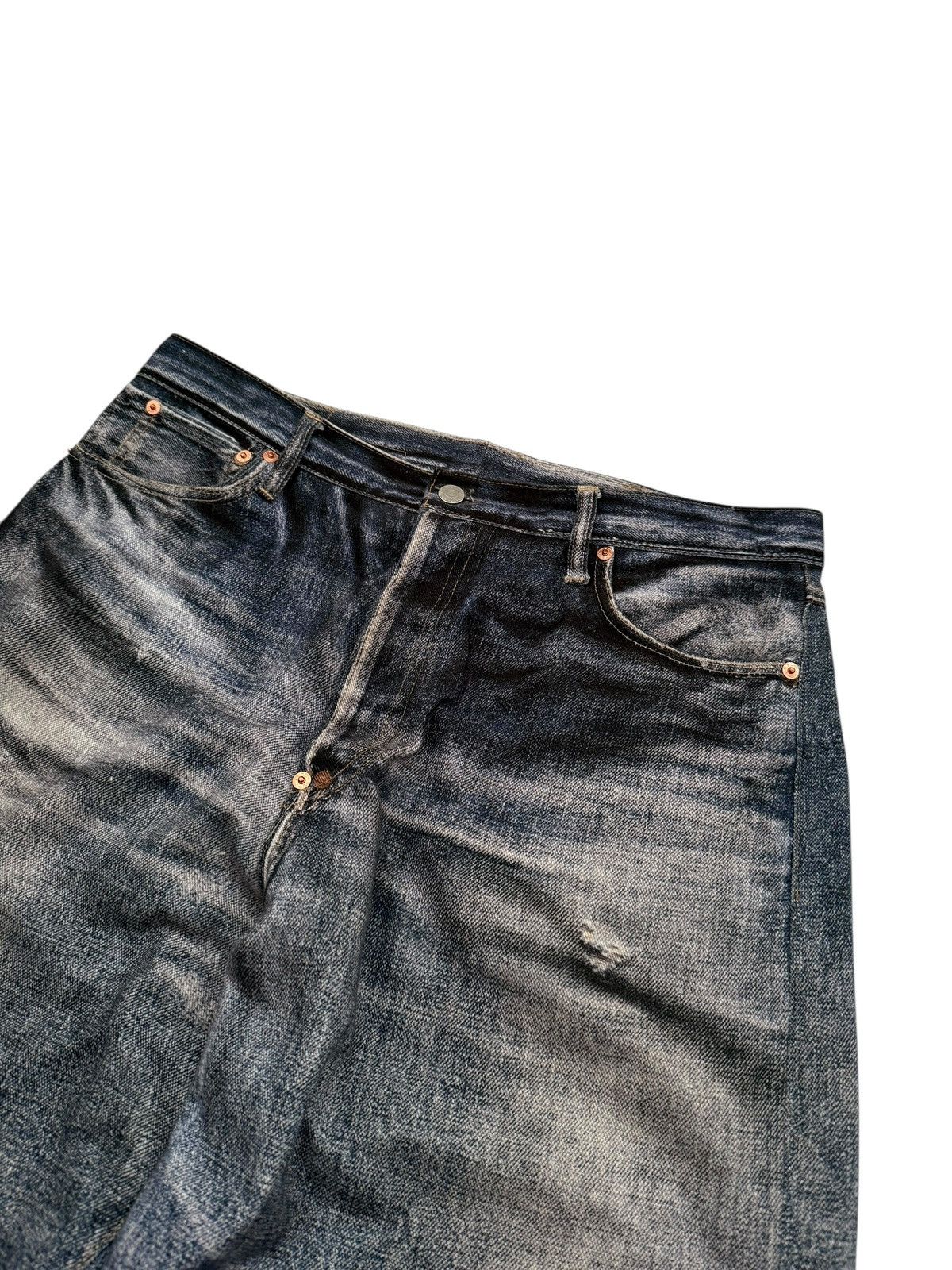 Junya Watanabe 2024 Trompe L’oeil Printed Belt Waist Denim Size US 34 / EU 50 - 4 Thumbnail
