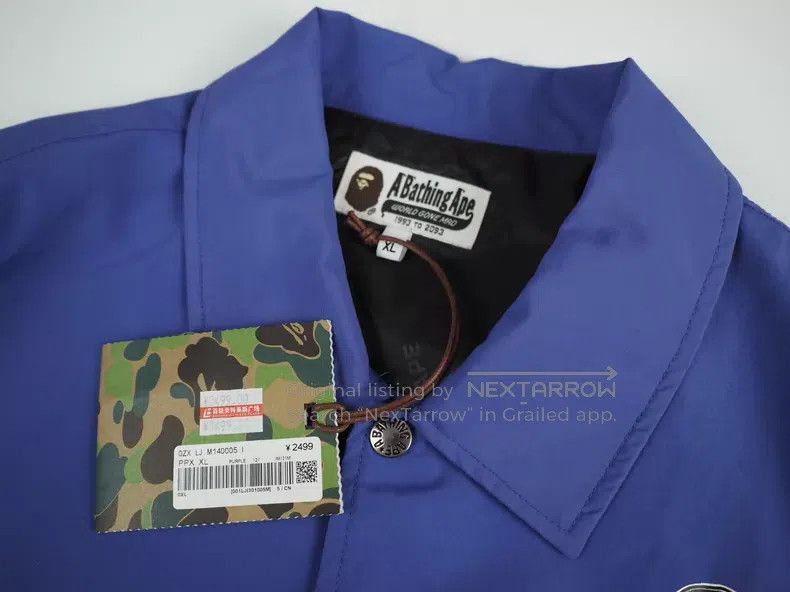 Bape BAPE Purple Harajuku Limited Coach Jacket Size US XL / EU 56 / 4 - 5 Thumbnail