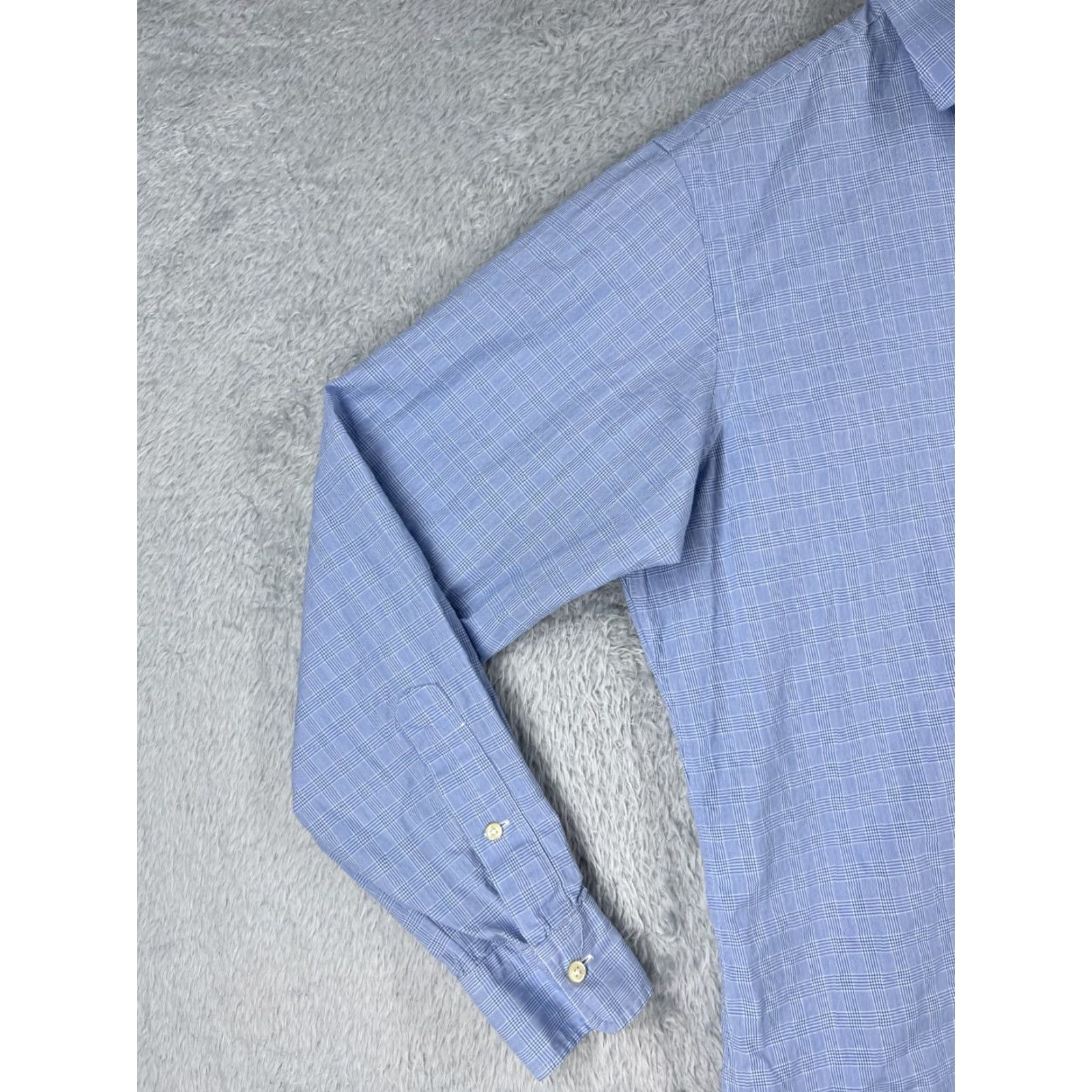 Polo Ralph Lauren VINTAGE Polo Ralph Lauren Button-Up Shirt Adult 16 Blue Plaid Cotton Custom Fit 34-35 Mens Size US L / EU 52-54 / 3 - 3 Thumbnail