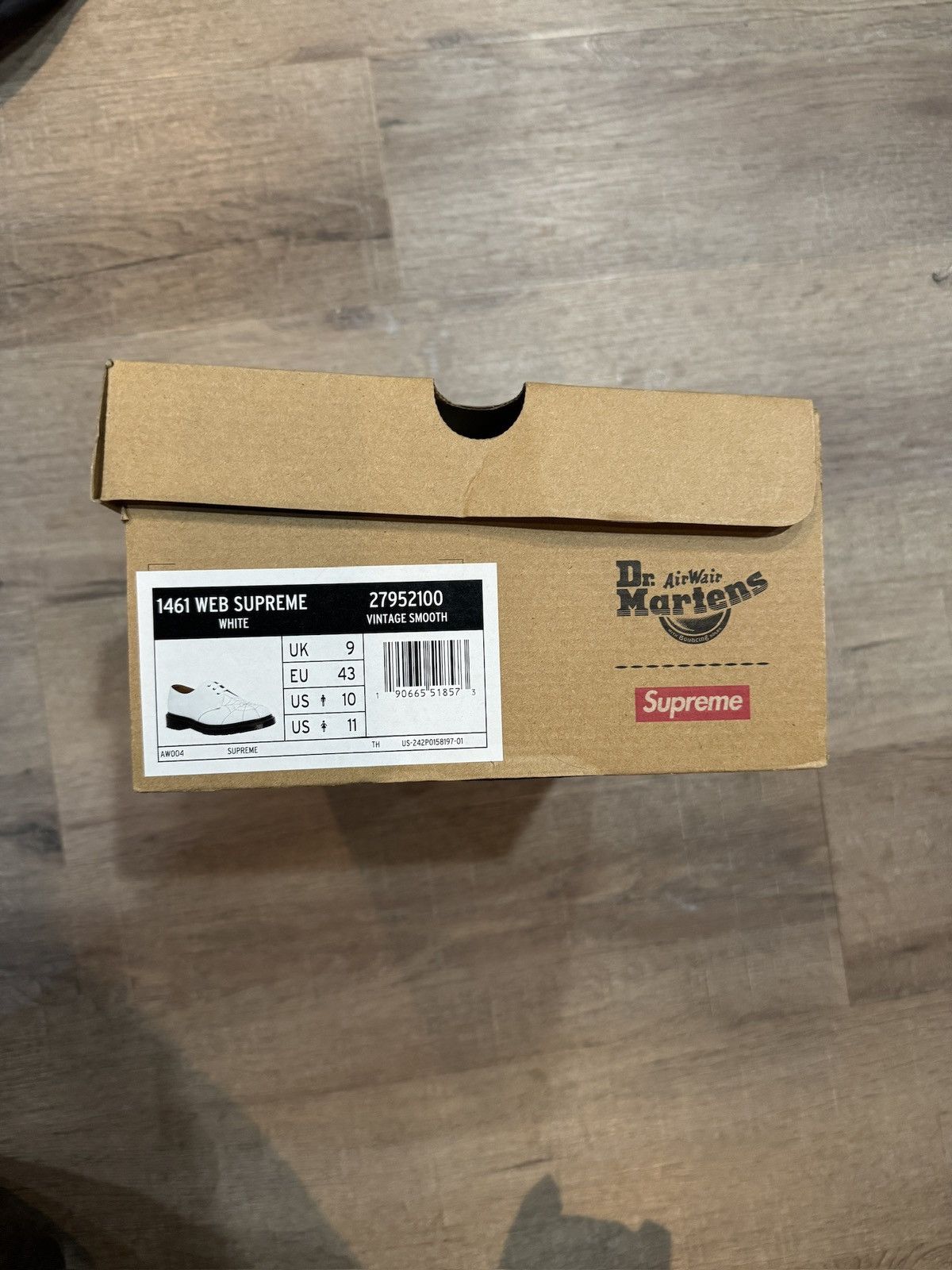 Dr. Martens × Supreme Dr Martens x Supreme 1461 Web Vintage Smooth Leather Shoes Size US 10 / EU 43 - 7 Thumbnail