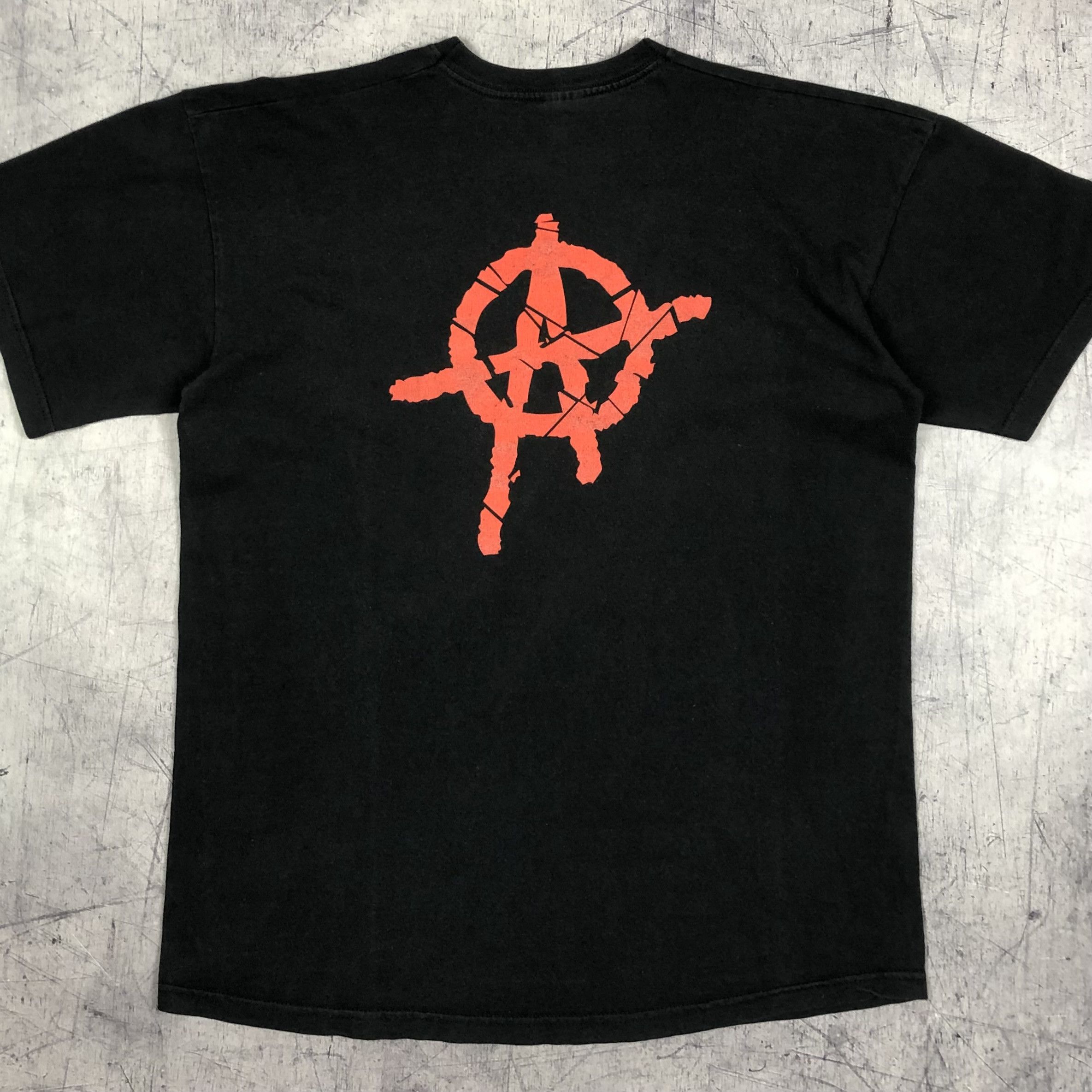Vintage Y2K Punk Not Dead Skulls Anarchy Pentagram Tee Size US M / EU 48-50 / 2 - 2 Thumbnail