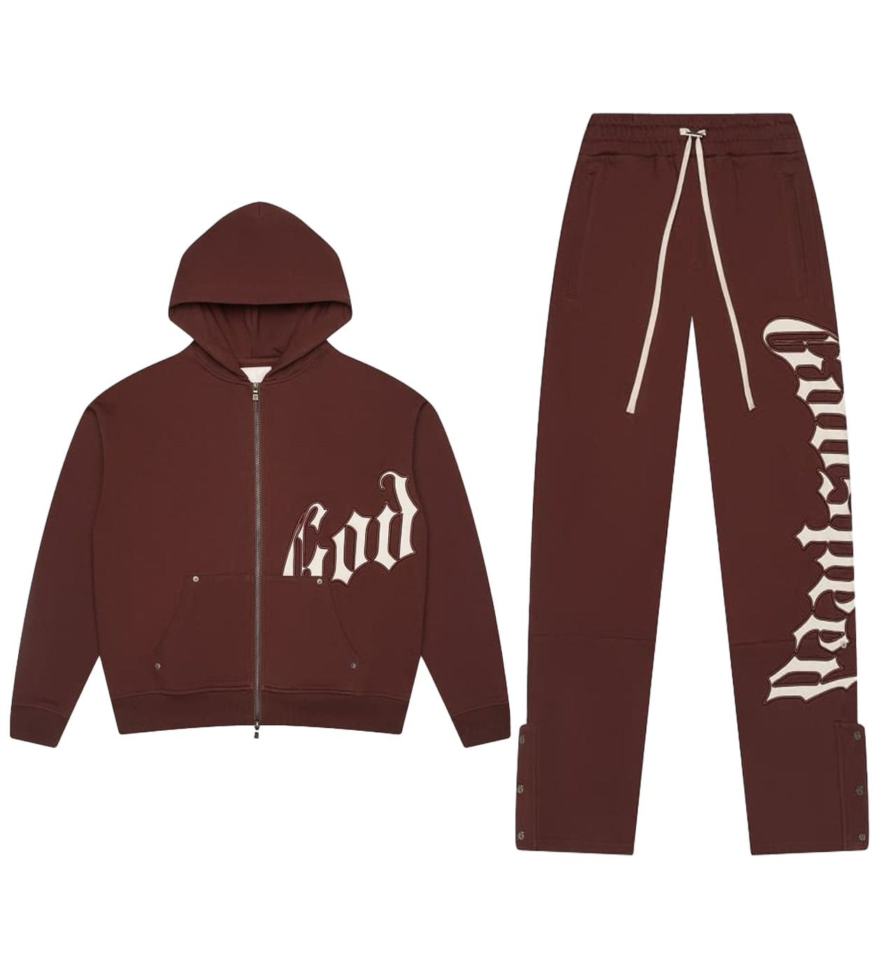 Godspeed OG Logo Sweatsuit V2 Brown/White Size US XL / EU 56 / 4 - 1 Thumbnail