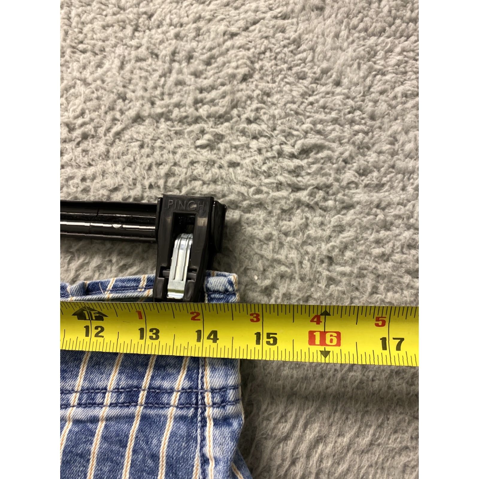 American Eagle Outfitters American Eagle Jean Shorts Womens 4 Midi High Rise Stripe Short 48-58 Size 27" / US 4 / IT 40 - 3 Thumbnail