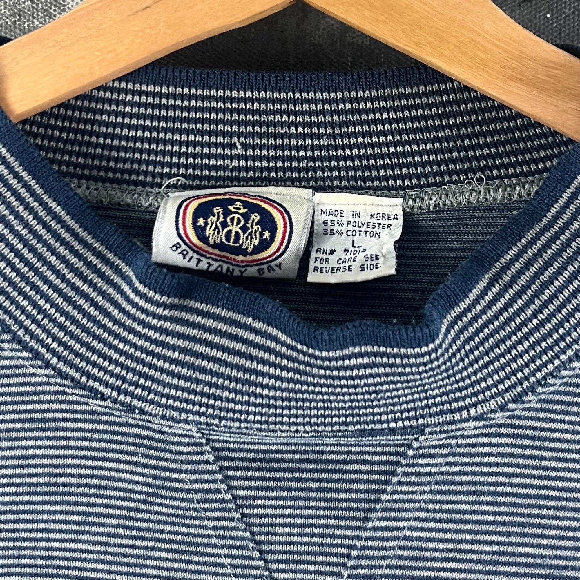 Vintage Vintage 90’s Stripe long sleeve Size US L / EU 52-54 / 3 - 3 Thumbnail