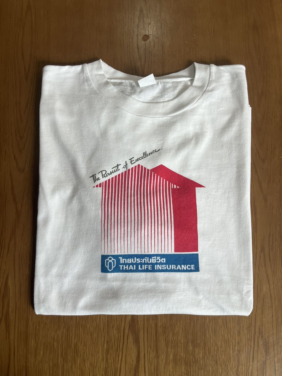 Vintage Vintage THAI LIFE INSURACE 90’s promo product Tshirt Size US XL / EU 56 / 4 - 1 Thumbnail