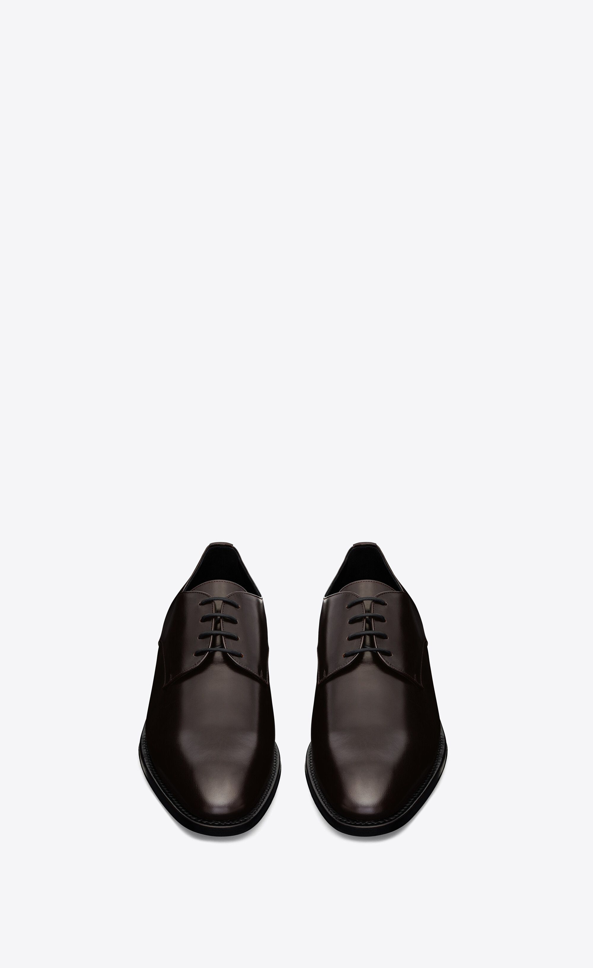 Saint Laurent Paris oc11z0126 754753 Adrien Derbies in Smooth Leather Shoes Size US 8 / EU 41 - 2 Thumbnail