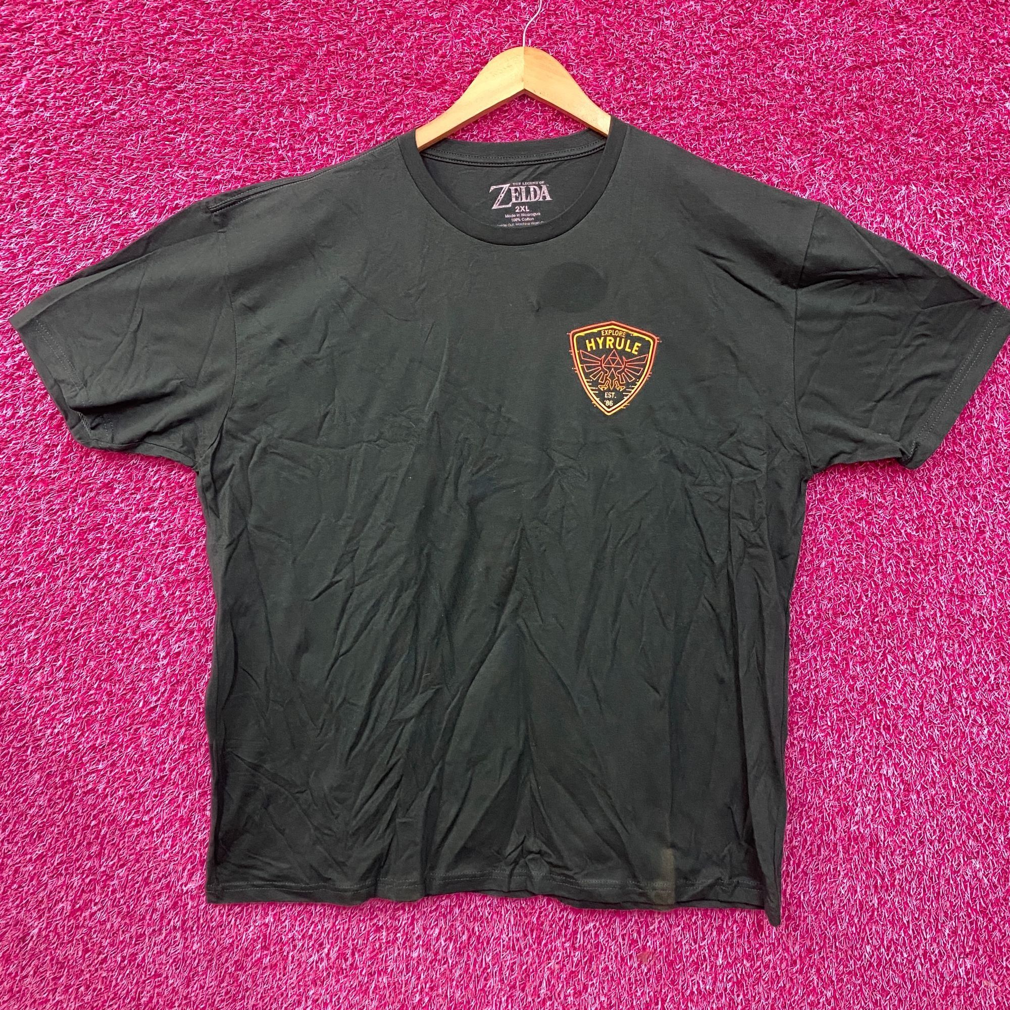 Nintendo The Legend Of Zelda Hyrule Shield graphic Design T-Shirt 2XL Size US XXL / EU 58 / 5 - 1 Thumbnail