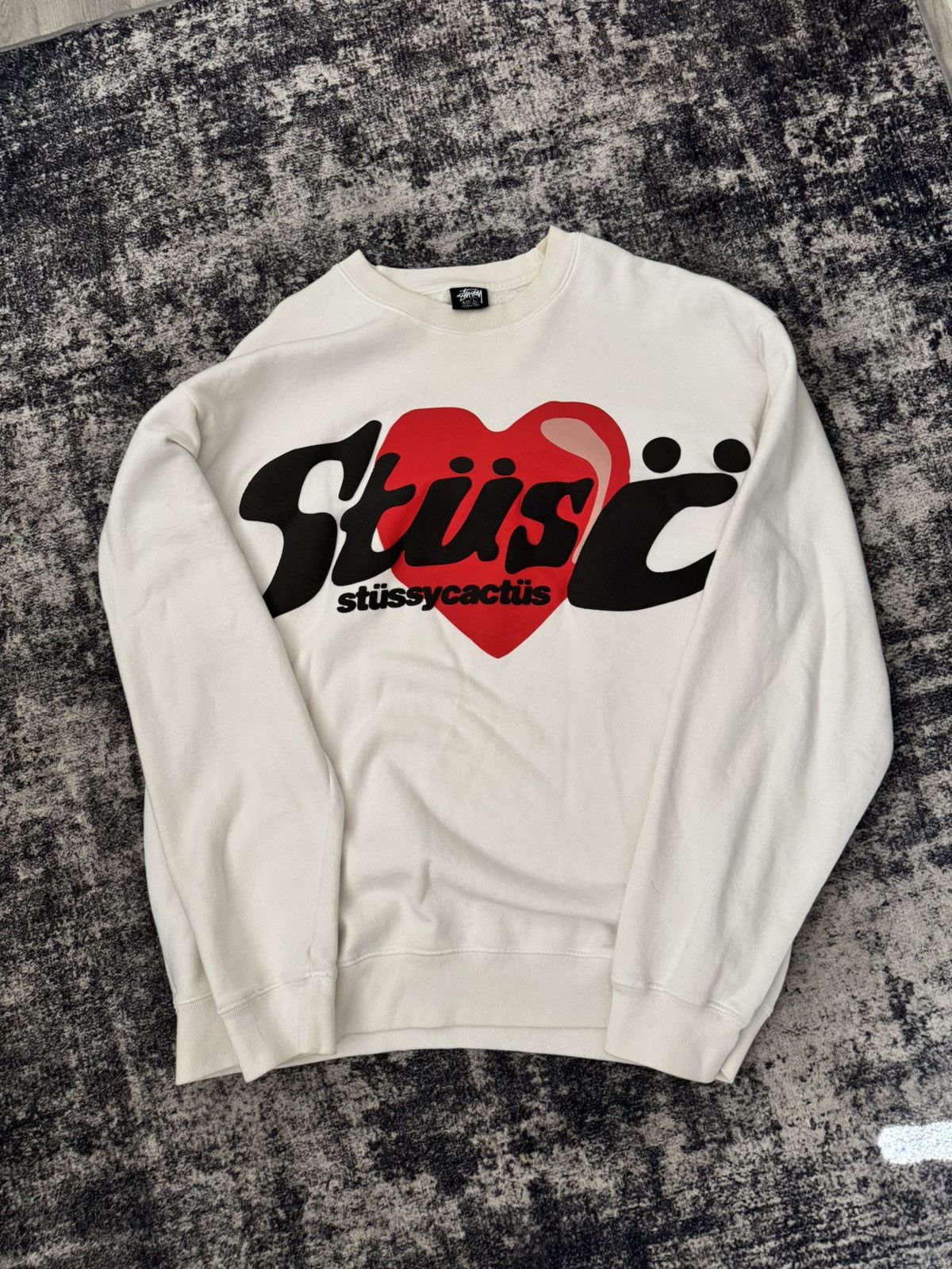 Stussy x Cactus Plant Flea Market Heart Sweater