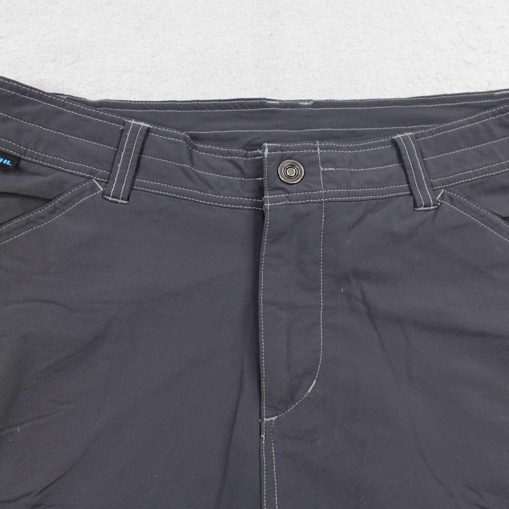 Vintage Kuhl Shorts Mens 34 Gray Nylon Spandex Stretch Hiking Cargo Trail Performance Size US 34 / EU 50 - 2 Thumbnail