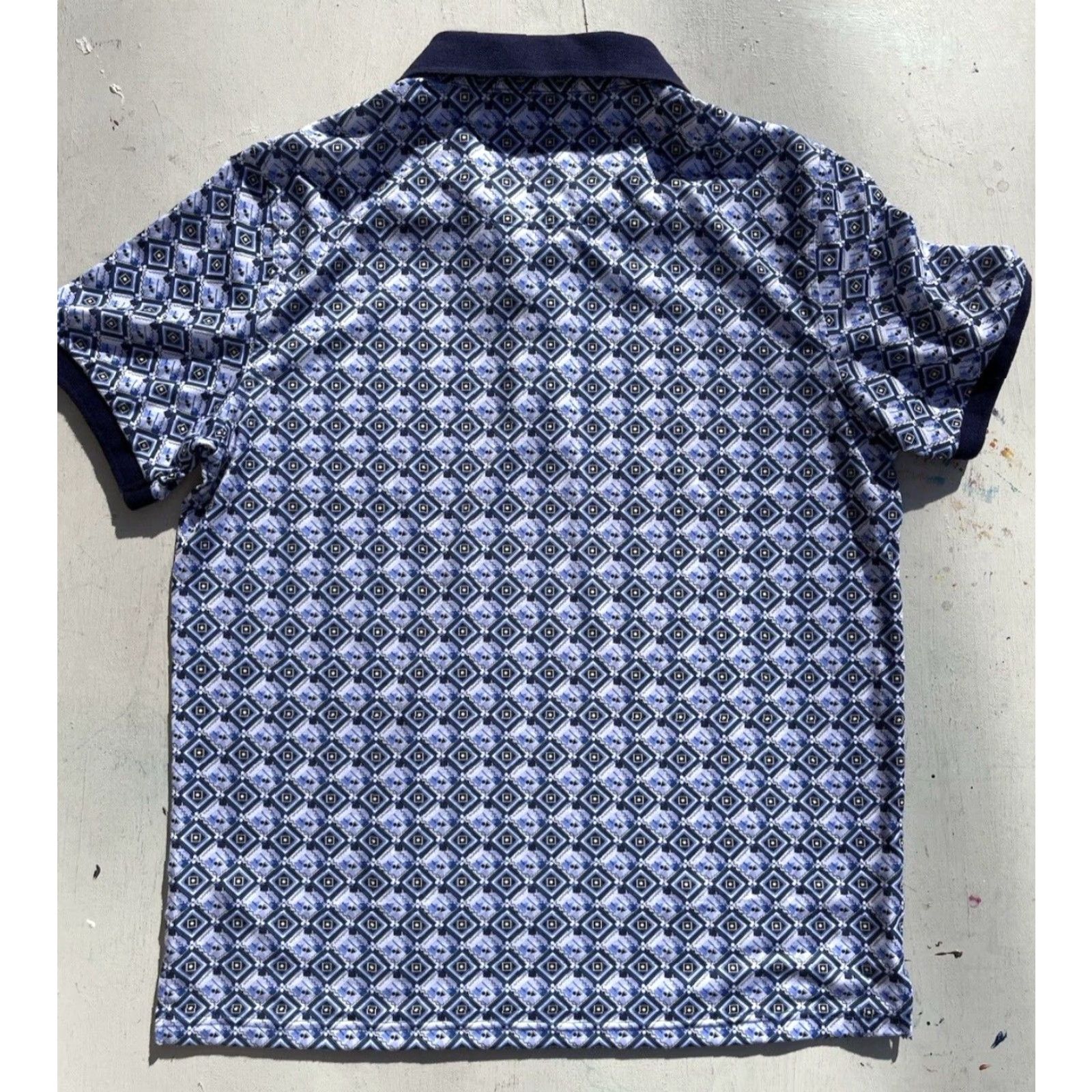 Other 1..Like No Other Polo Multicolor Diamond M Golf Casual Geometric Business Shirt Mens Adult Medium Multicolor 90s USA Logo Golf Size US M / EU 48-50 / 2 - 7 Thumbnail