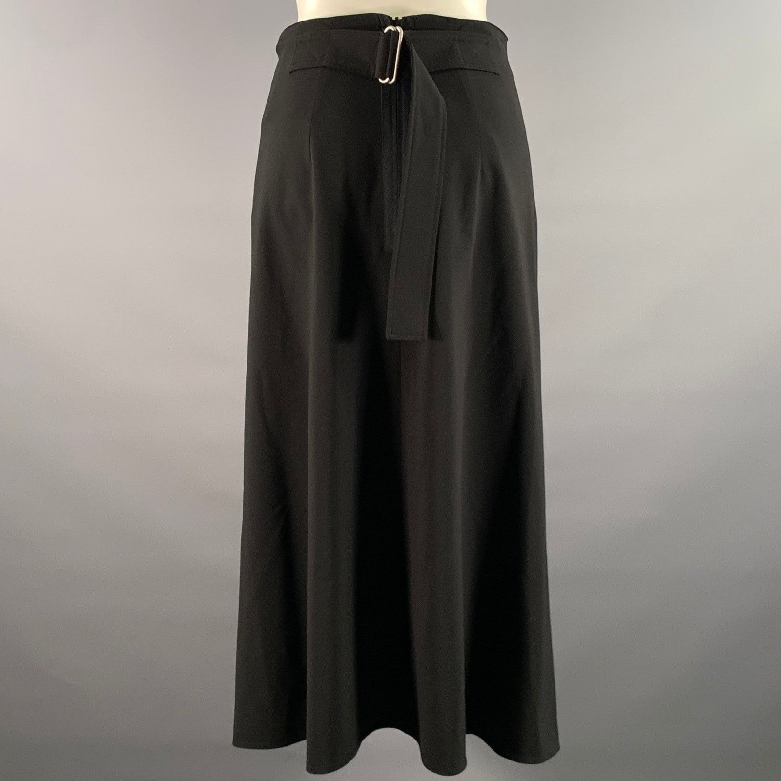 Sportmax SPORTMAX Size 4 Black Wool Blend Mid-Calf Skirt Size 27" / US 4 / IT 40 - 3 Thumbnail