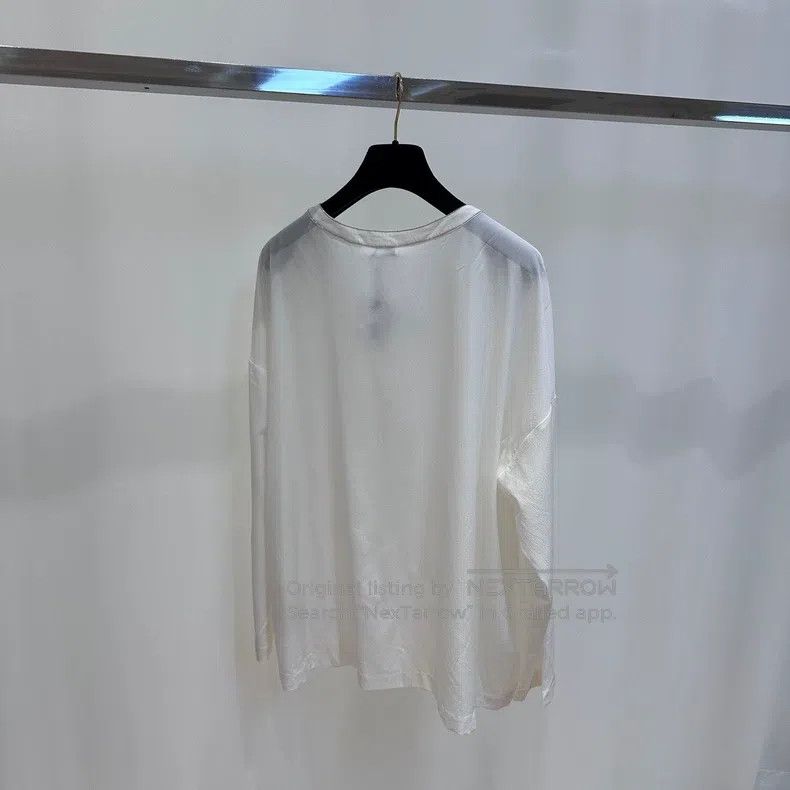 Brunello Cucinelli Brunello Cucinelli White large V-neck shirt Size S / US 4 / IT 40 - 2 Thumbnail