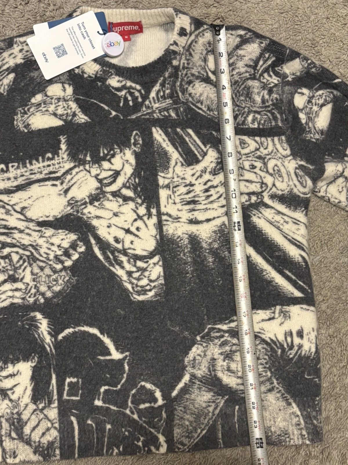 Supreme Supreme x The crow crewneck Size US M / EU 48-50 / 2 - 2 Thumbnail