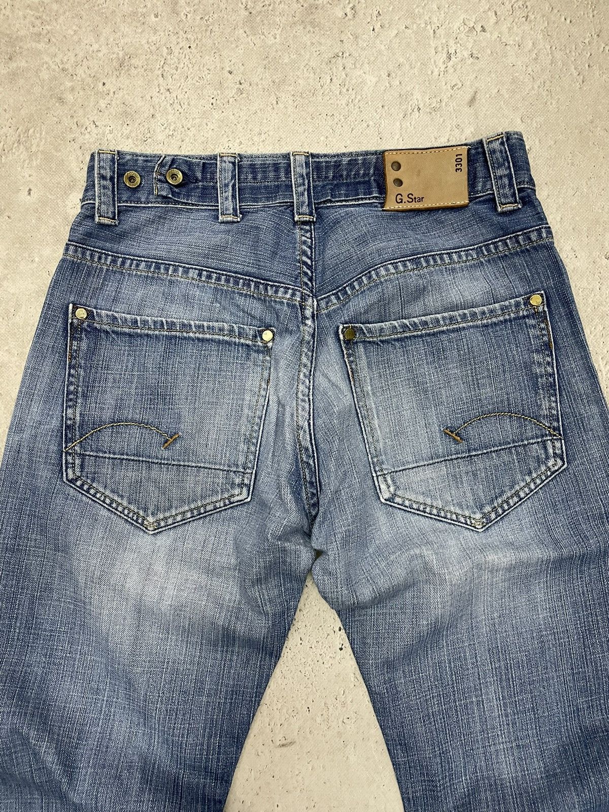 G-Star G-Star faded flared blue denim pants Y2K utility streetwear Size US 31 - 13 Thumbnail