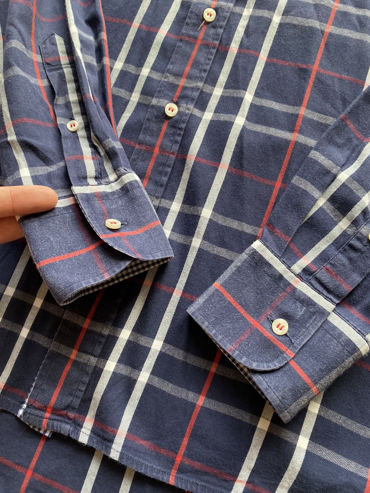 Paul & Shark Paul & Shark Yachting Royal Flannel Boston Shirt Button Up Size US L / EU 52-54 / 3 - 8 Thumbnail