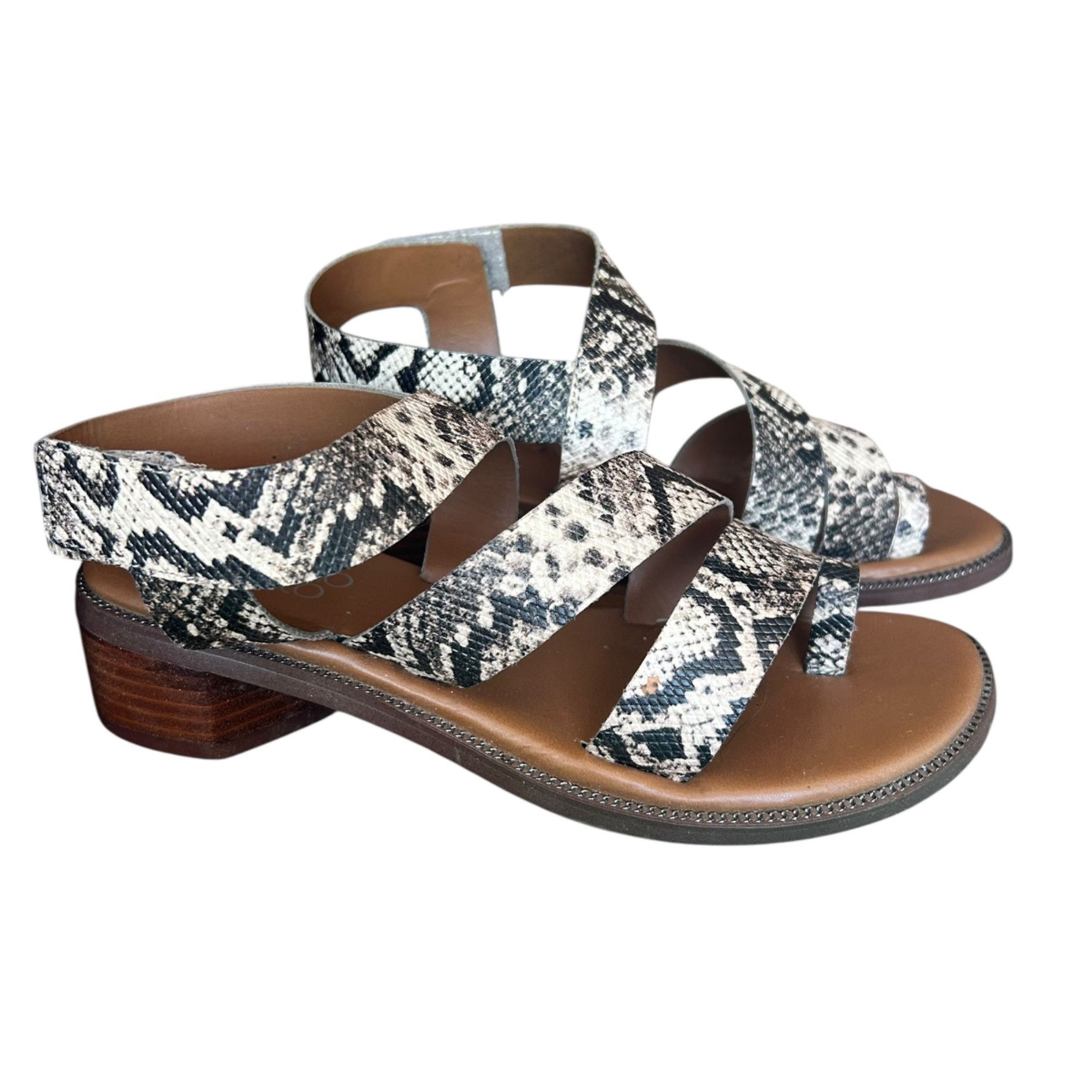 Franco Sarto Franco Sarto Snakeskin Laritza Strappy Statement Sandals 7 Size US 7 / IT 37 - 2 Thumbnail