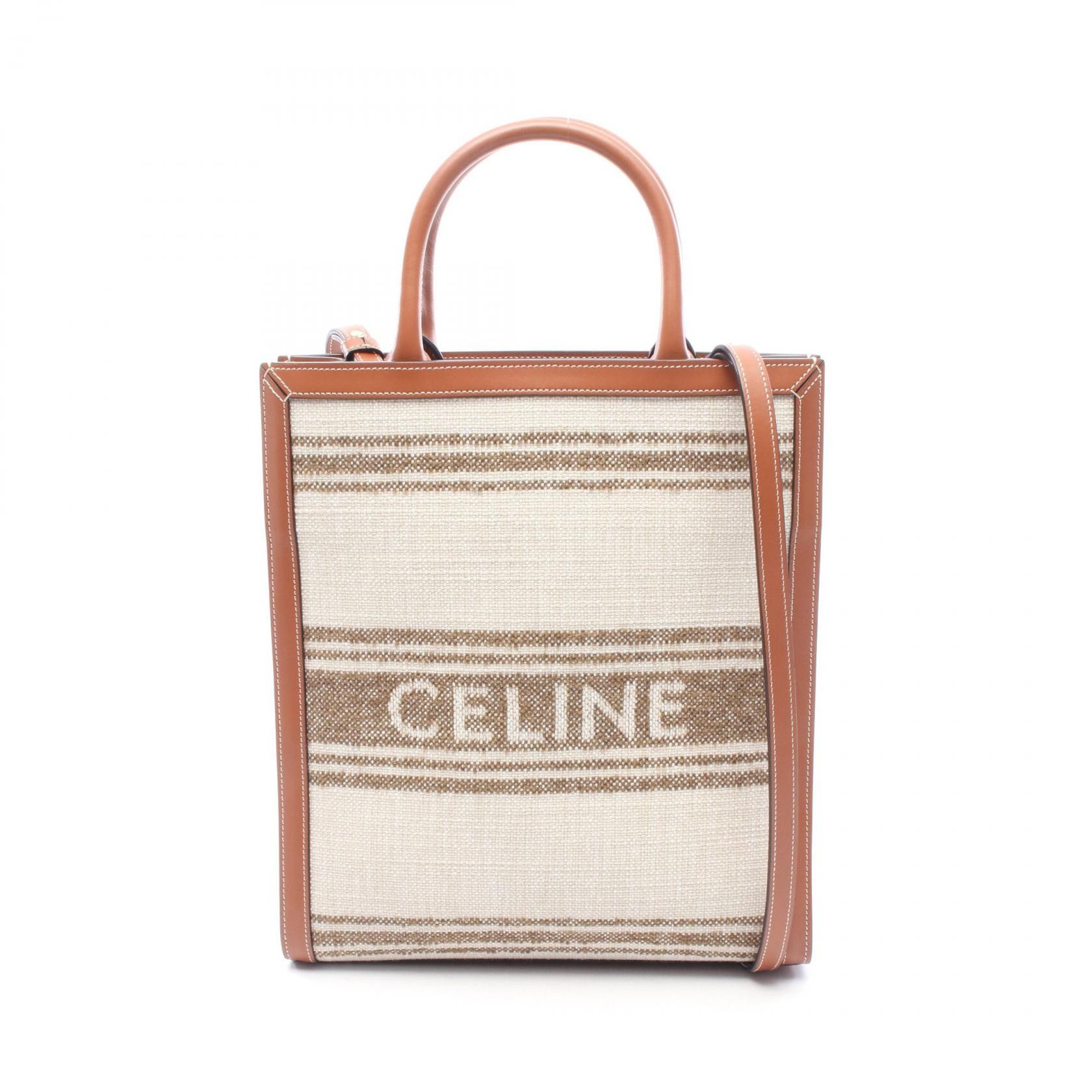 Celine Celine Celine Small Vertical Cabas 2way tote bag Textile Tote Bag 192082EZ5.18TN DUTY FREE for USA Size ONE SIZE - 1 Thumbnail