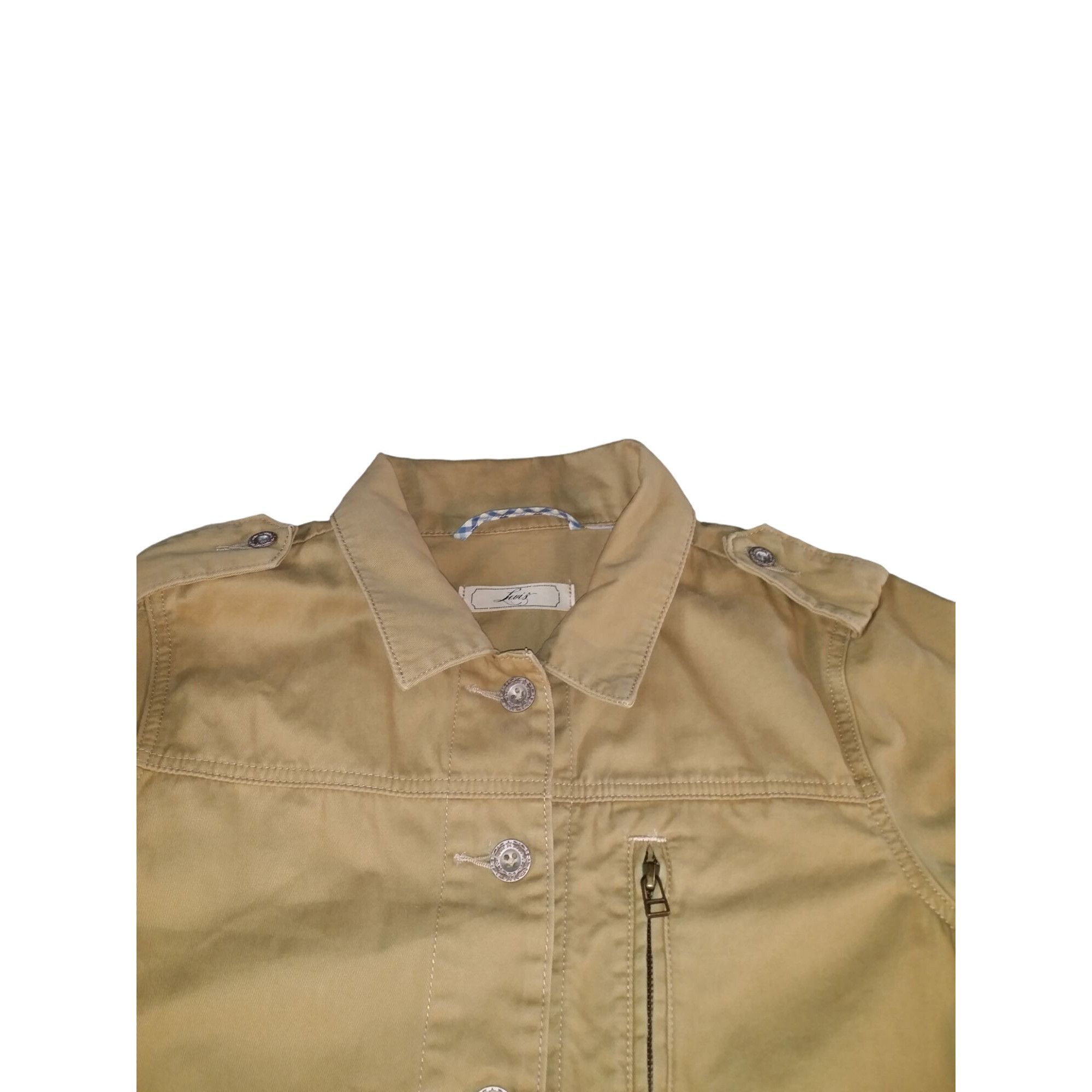 Levi's Levis Military Jacket Women Sz M Tan Utility Casual Outdoors Size M / US 6-8 / IT 42-44 - 2 Thumbnail